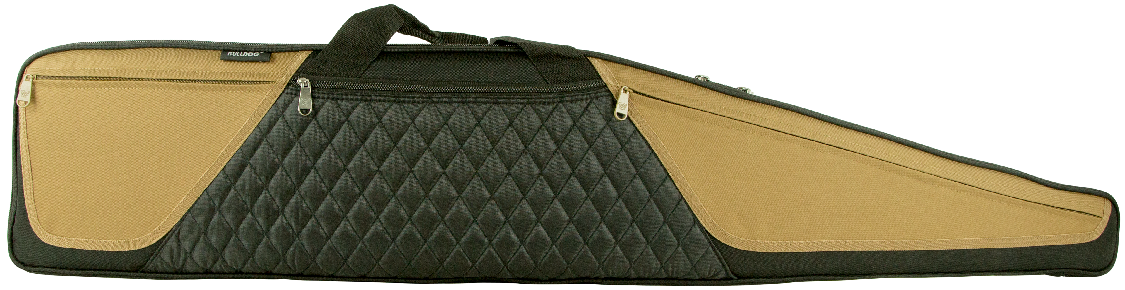 Bulldog BD36044 Elite Rifle Case 44" Black w/Tan Panels Water-Resistant Nylon