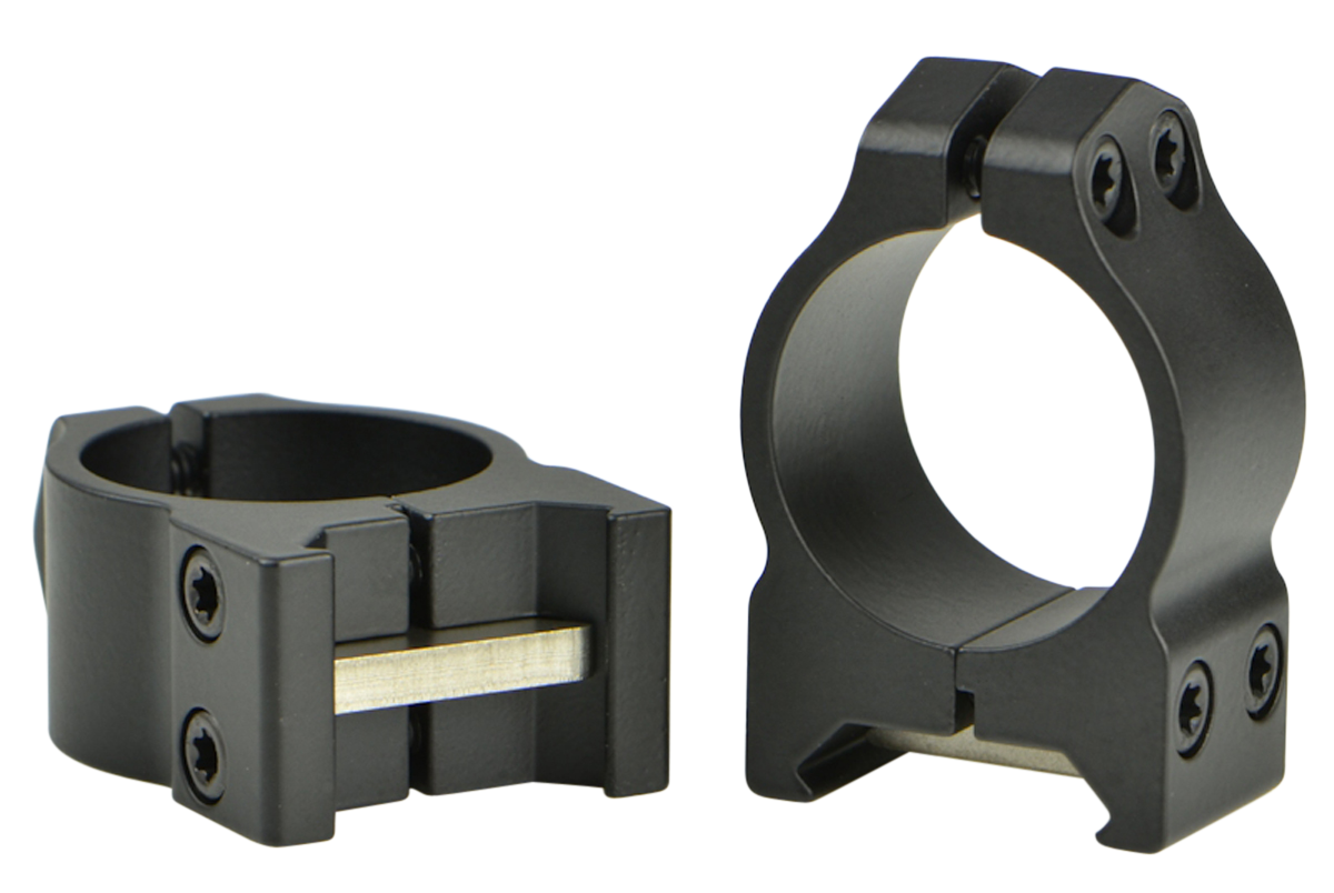 Warne 200M Maxima Vertical Ring Set Fixed For Rifle Maxima/Weaver/Picatinny Low 1" Tube Matte Black Steel
