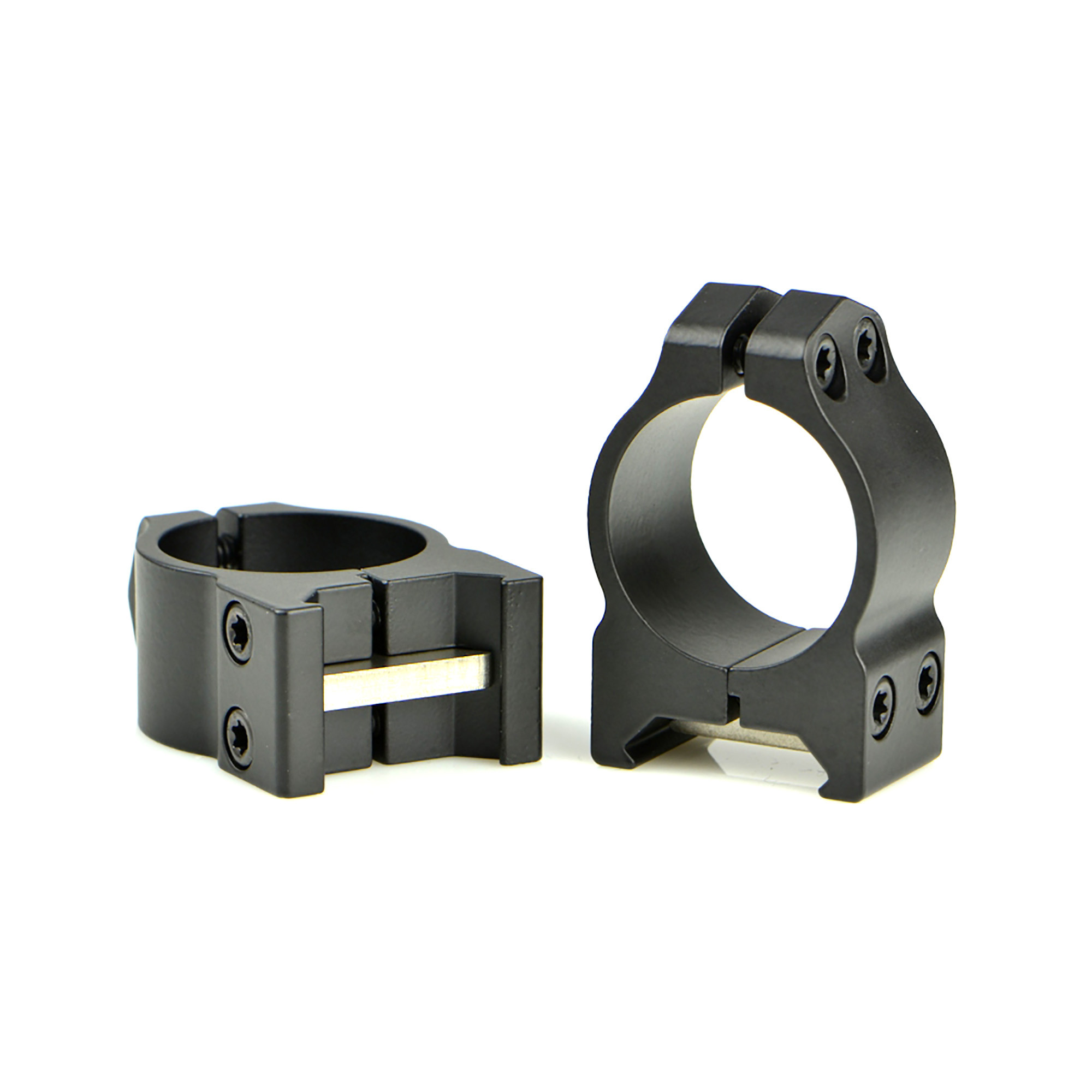 Warne 200M Maxima Vertical Ring Set Fixed For Rifle Maxima/Weaver/Picatinny Low 1" Tube Matte Black Steel