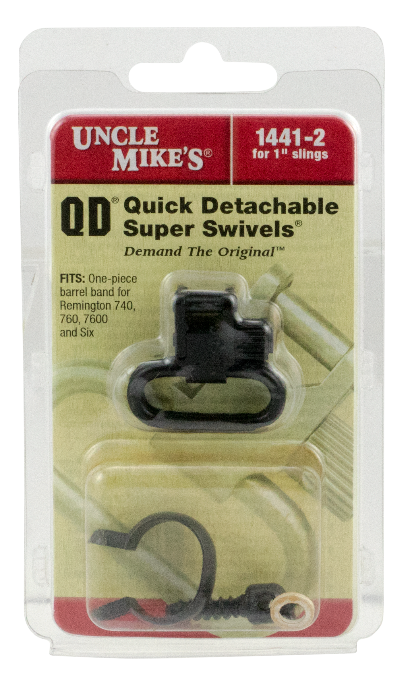 Uncle Mike's 14412 Super Swivelmade of Steel with Blued Finish, 1" Loop Size & Quick Detach Style for Remington 7600, 760 (1969-Present)