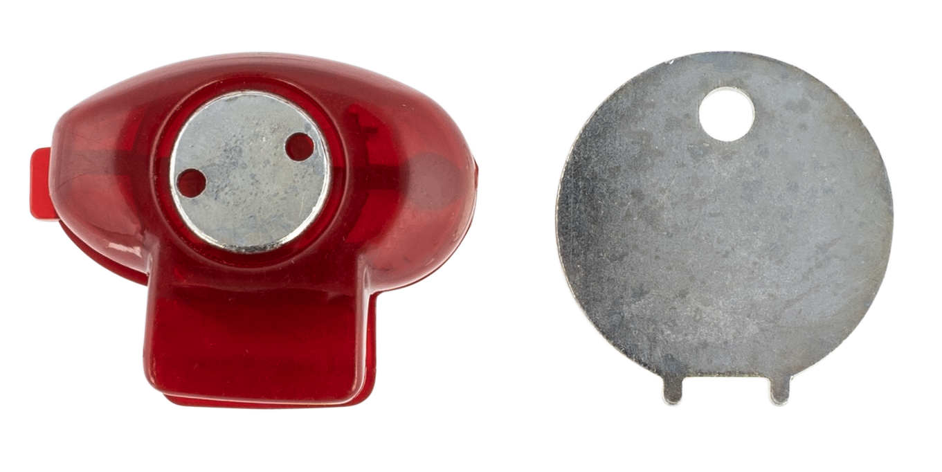 Allen 18511 Trigger LockOpen With Key Red Polymer Firearm Fit- Handgun