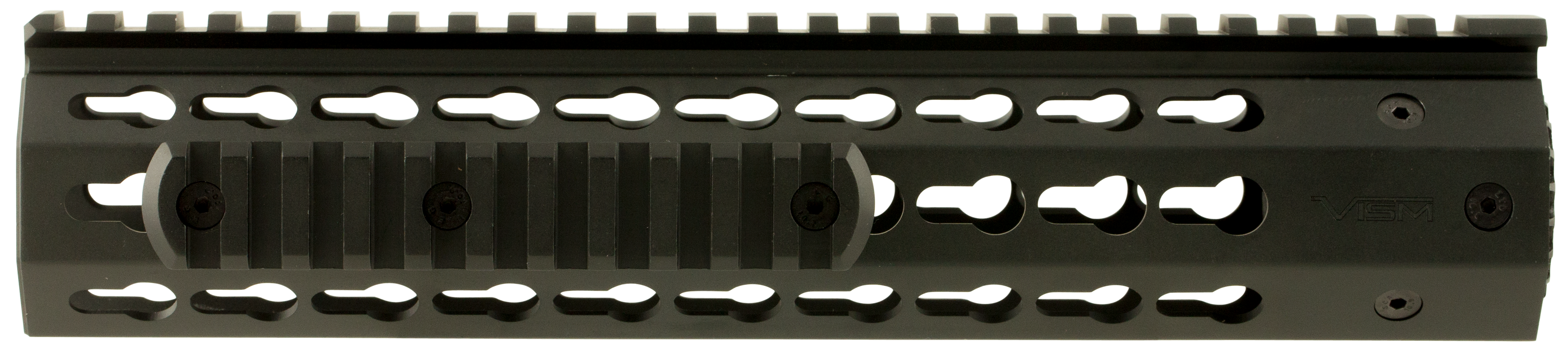 NcStar VMARFFKMC Keymod HandguardFree-Floating Aluminum Black Anodized 10" for AR-15, M4