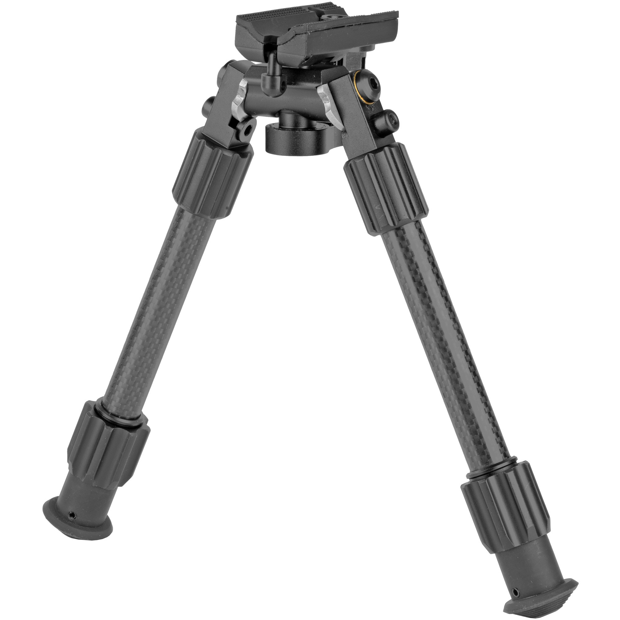 TruGlo TGTG8906L TacPodCarbon PRO Bipod made of Black Carbon Fiber & Aluminum with Sling Stud Mount, Rubber Feet & 9-13" Vertical Adjustment