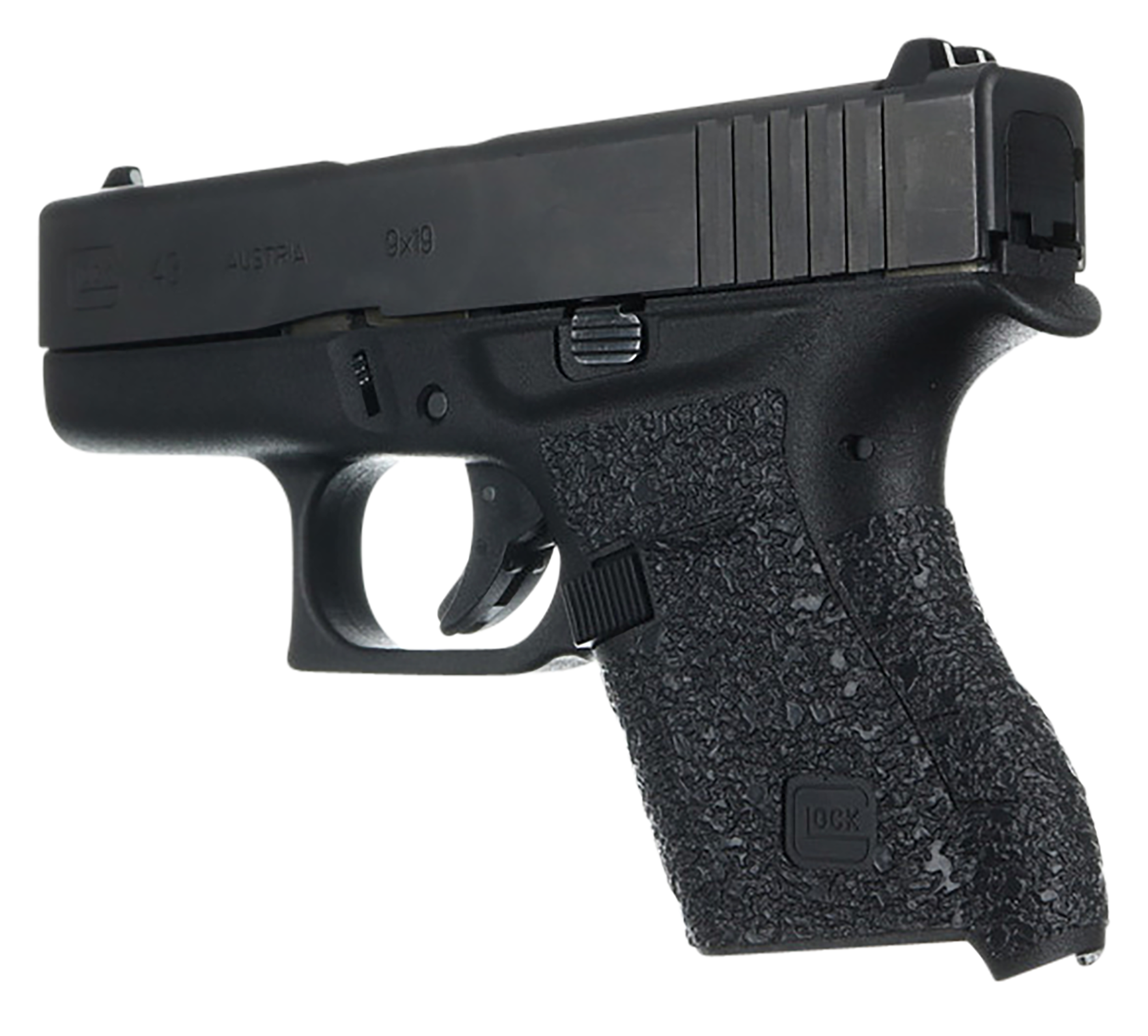 Talon Grips EV04R Adhesive GripTextured Black Rubber, Fits Glock 42/43