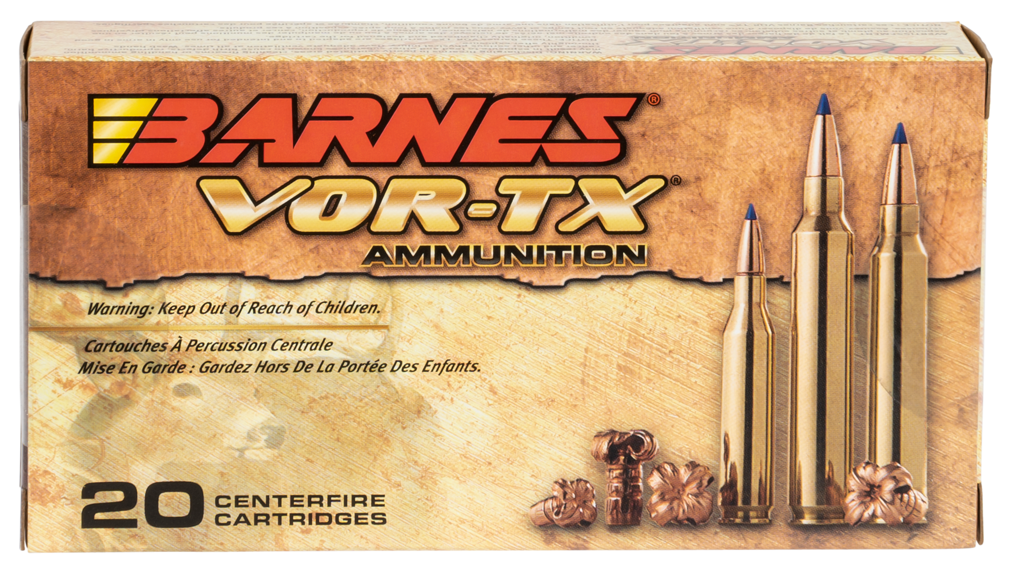 Barnes VOR-TX Ammunition 260 Remington 120 Grain TTSX Polymer Tipped Spitzer Boat Tail Lead-Free 20RD