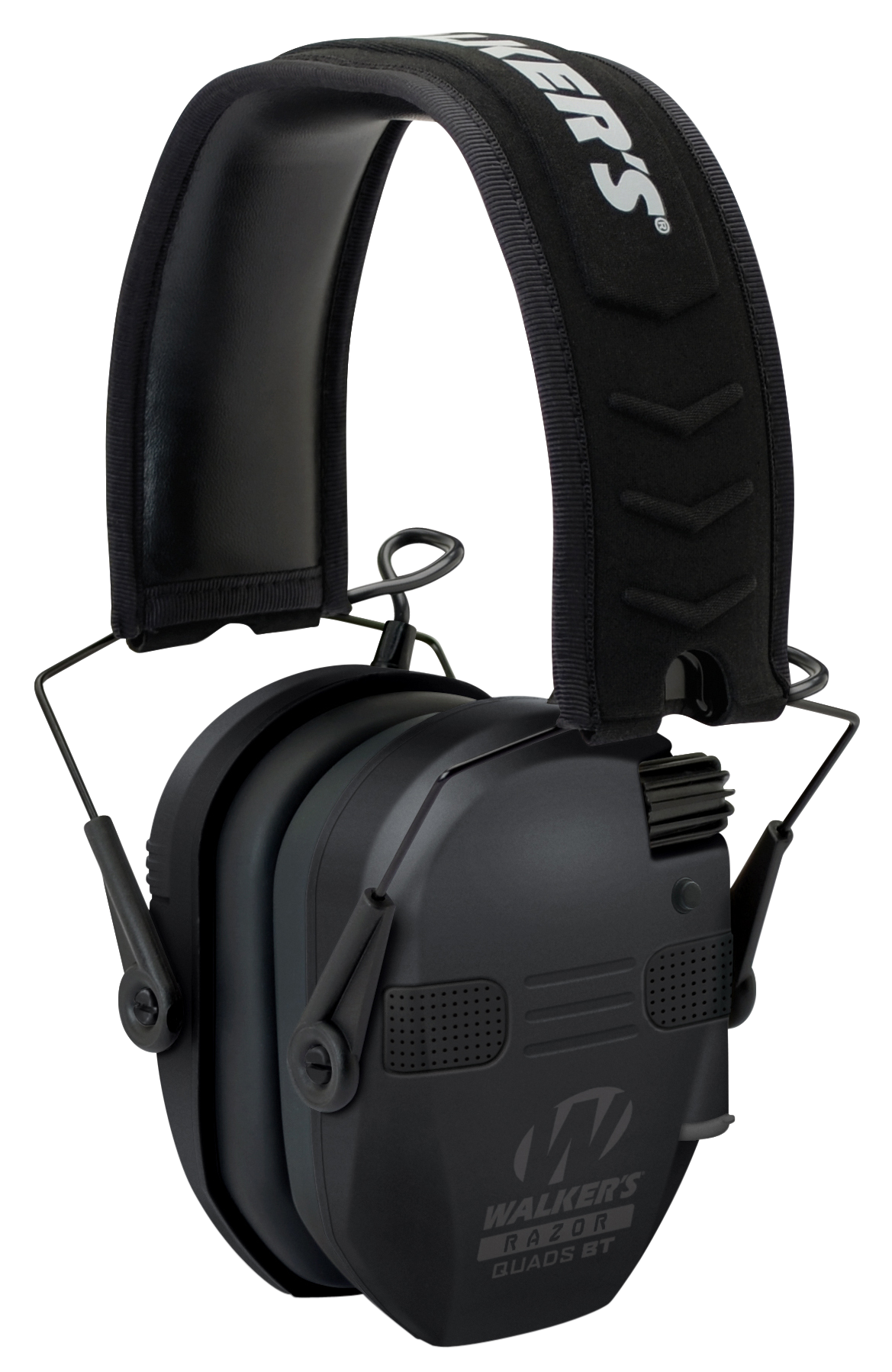 Walker's Razor Slim Quad Electronic Earmuffs with Bluetooth (NRR 23dB) Black