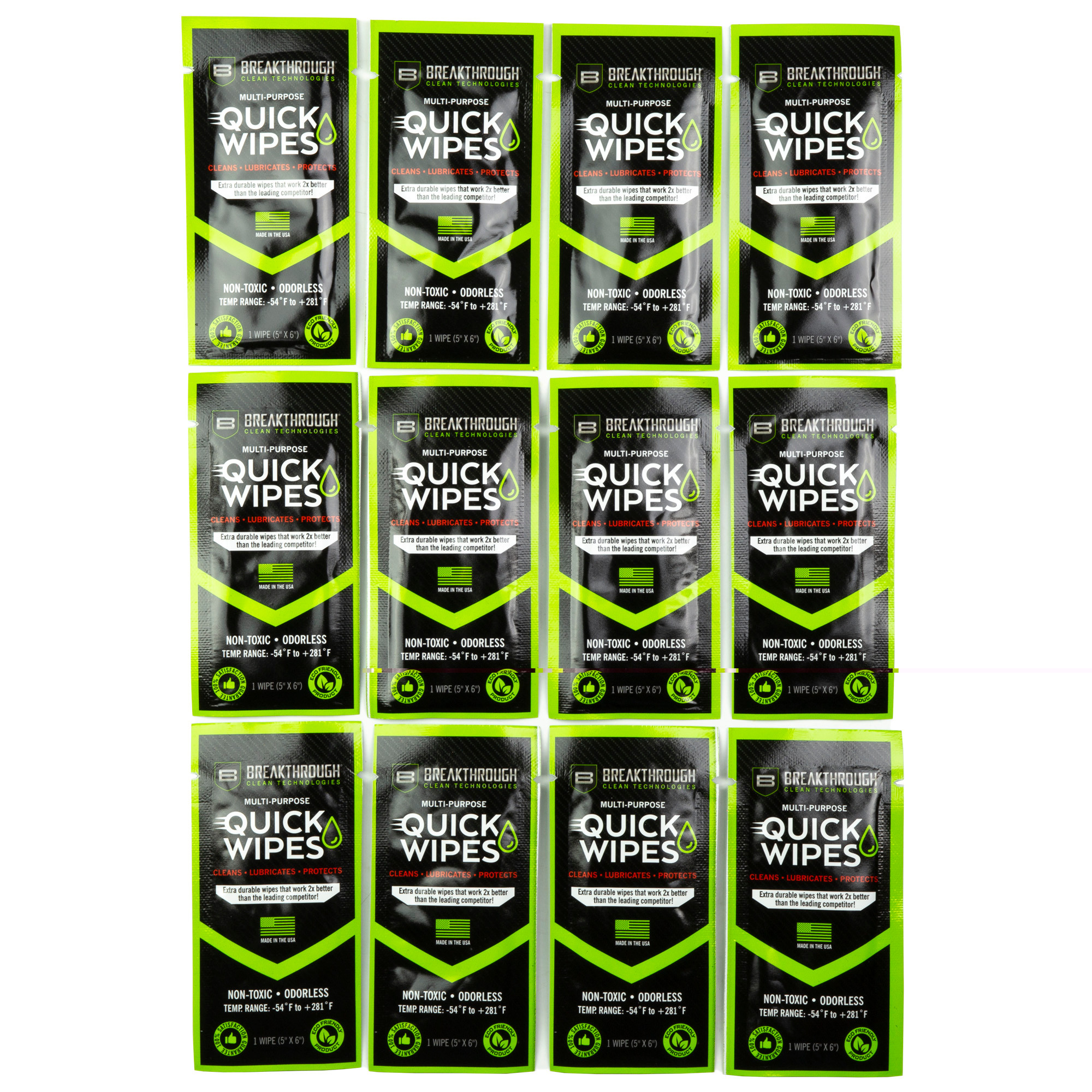 Breakthrough Clean BTCLPQW50 Quick Wipes5" x 6"50 Count