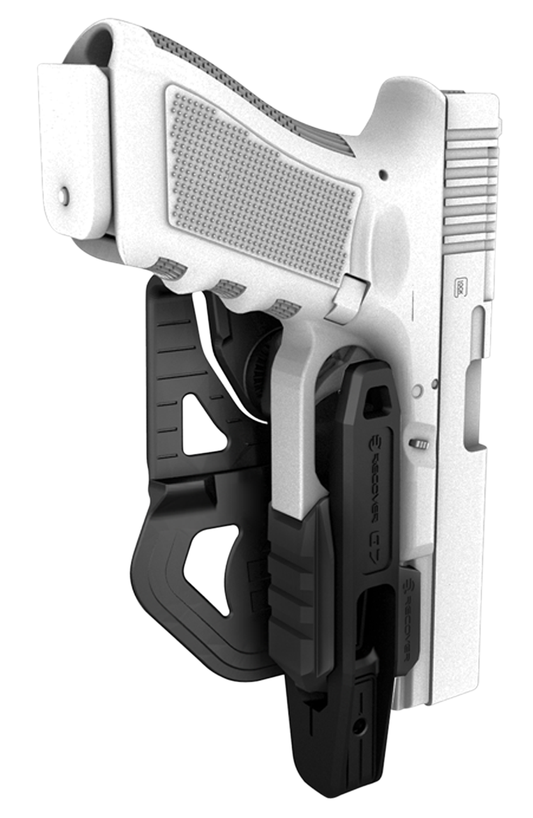 Recover Tactical G7 G7OWB Black Polymer Fits Glock 17 w/Rail Fits Glock 19 w/Rail Ambidextrous