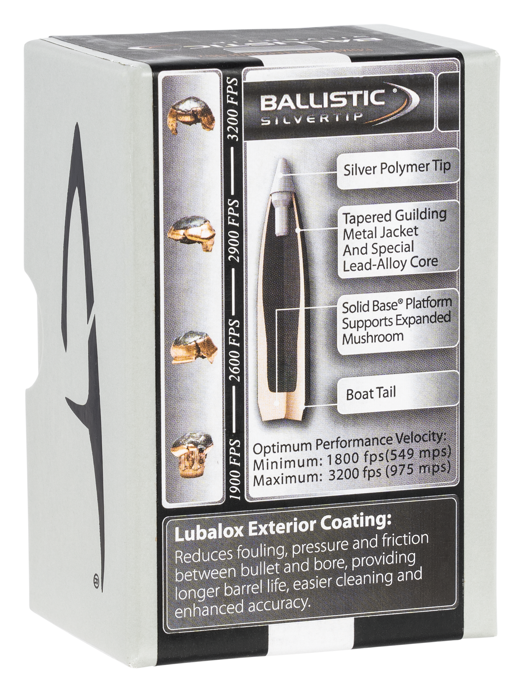 Combined Technology Ballistic Silvertip Hunting Bullets 284 Caliber, 7mm (284 Diameter) 150 Grain Boat Tail Box of 50