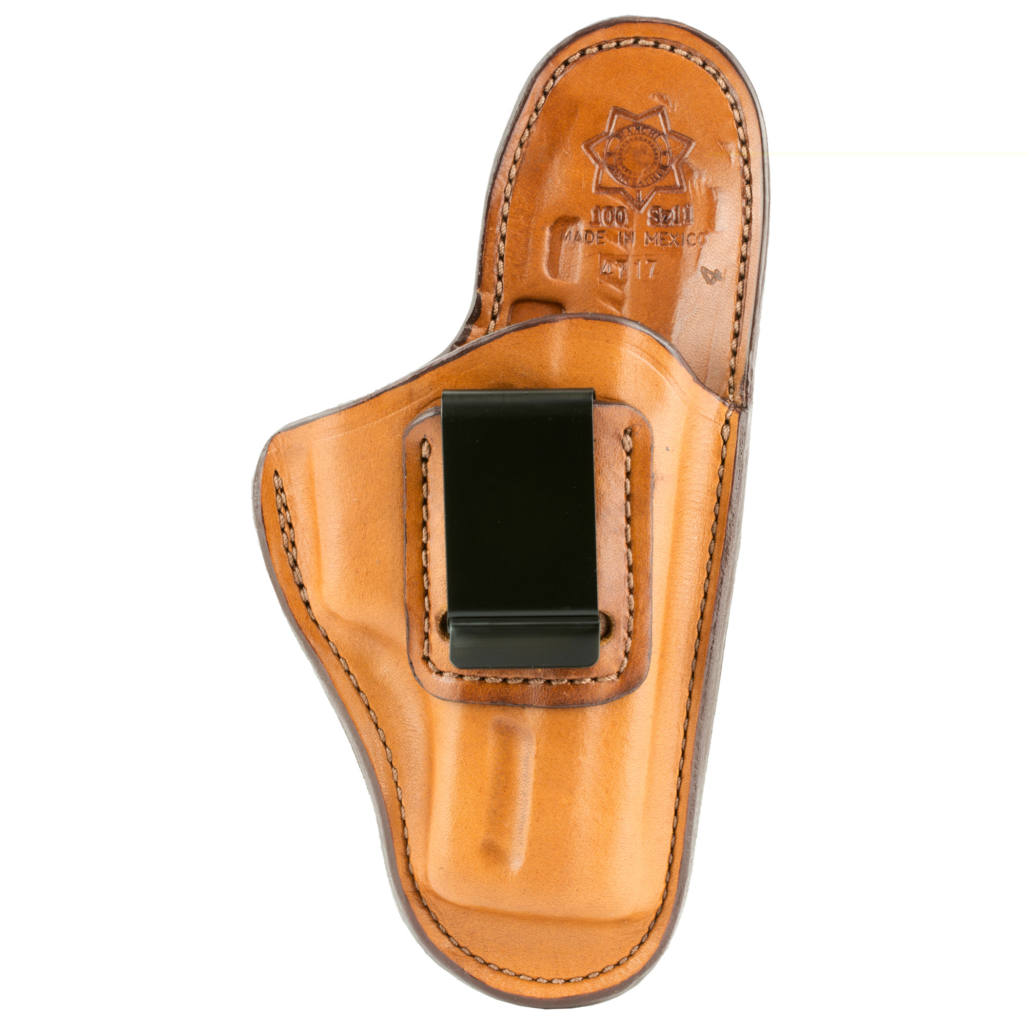 Bianchi 19234 100 ProfessionalIWB Size 11 Tan Leather Belt Clip Compatible w/Glock 19/23/Sig P228/Ruger Security-9 Belt 1.75" Wide Right Hand