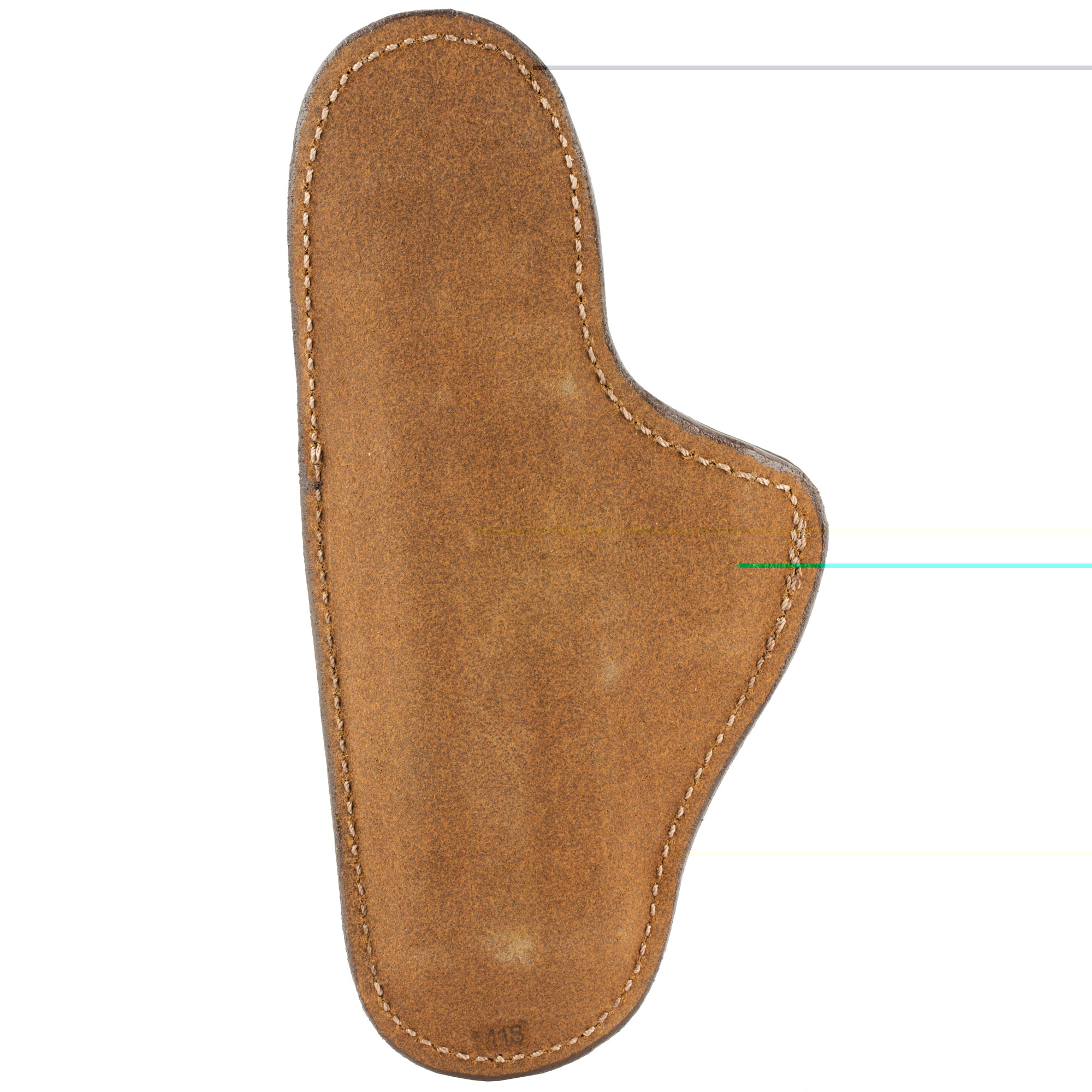 Bianchi 19234 100 ProfessionalIWB Size 11 Tan Leather Belt Clip Compatible w/Glock 19/23/Sig P228/Ruger Security-9 Belt 1.75" Wide Right Hand