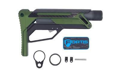 Fortis Manufacturing, Inc. LA Stock, Black Finish, LAS-BNDL-15 Includes Buffer Tube & Fortis QD End Plate