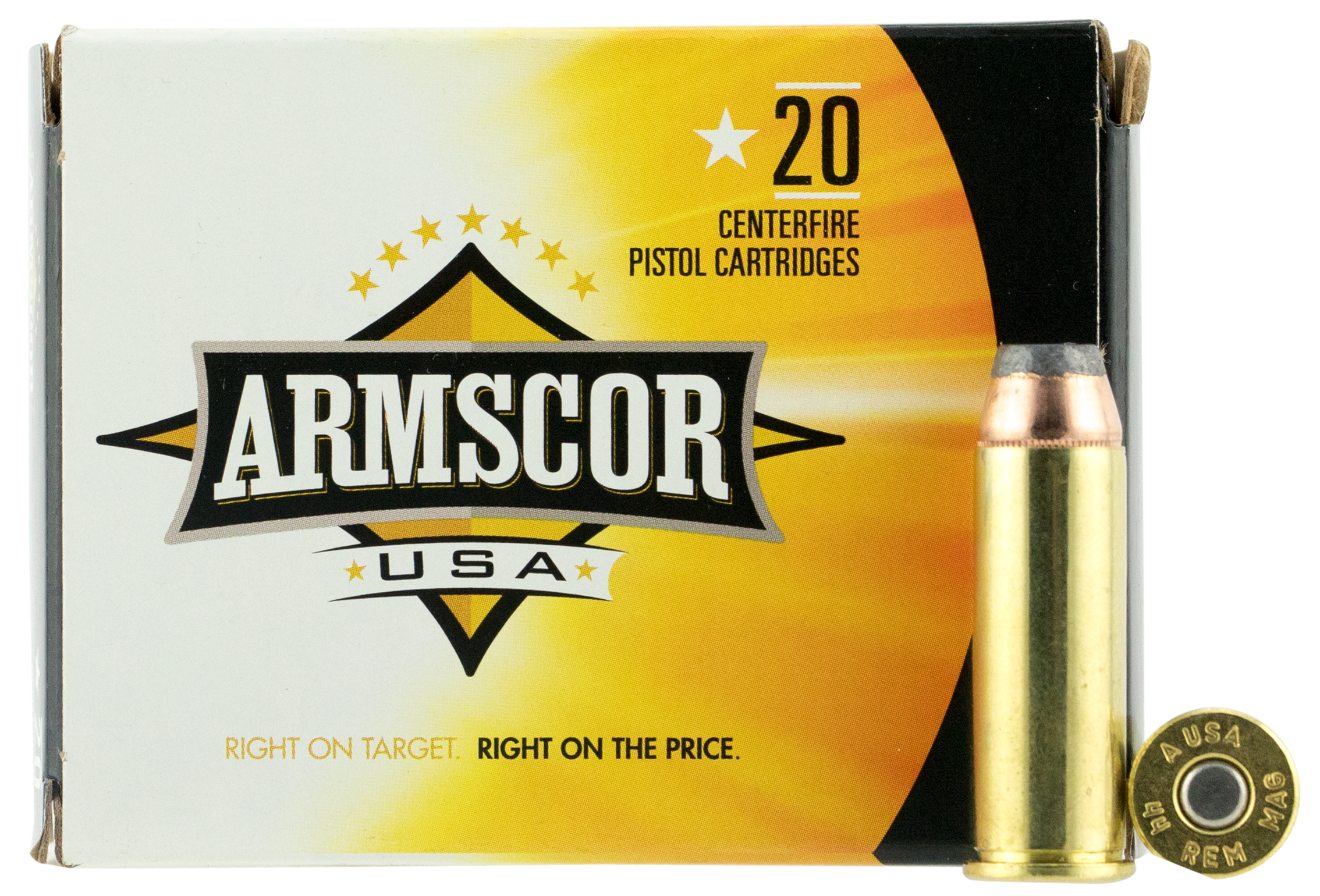 Armscor FAC44M2N USA Competition 44 Rem Mag 240 gr Jacketed Hollow Point (JHP) 20rd Bx