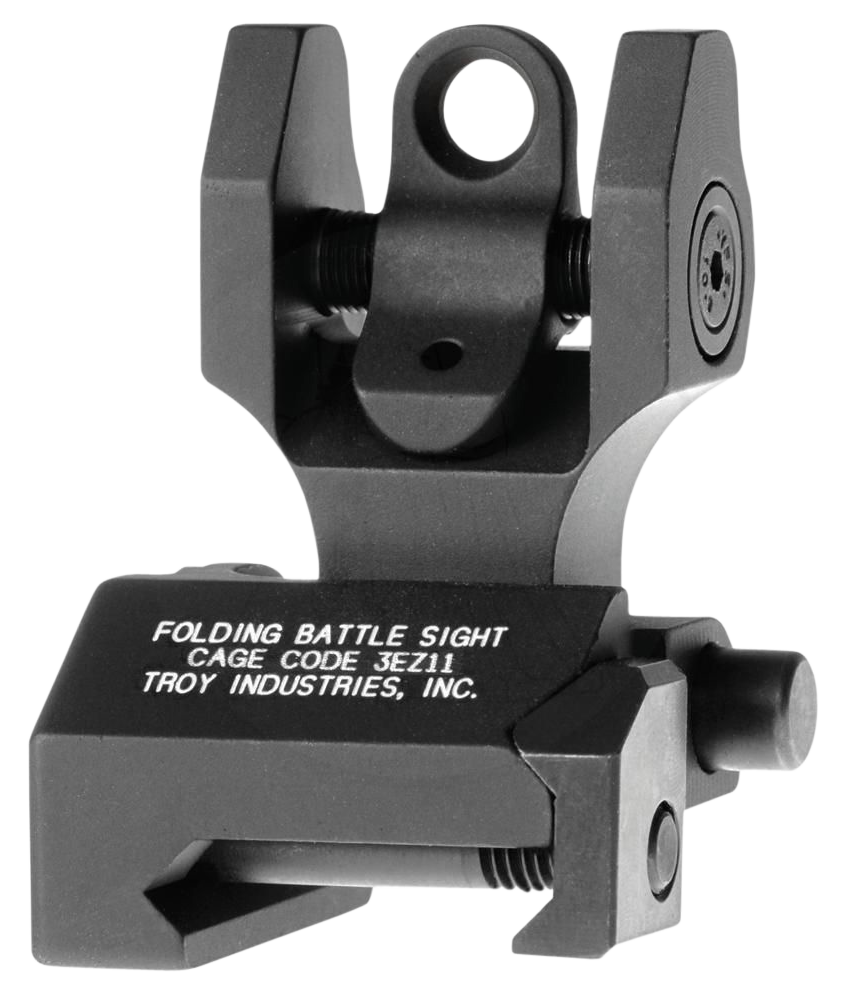 Troy Industries Rear Flip-Up Battle Sight AR-15 Flat-Top Aluminum