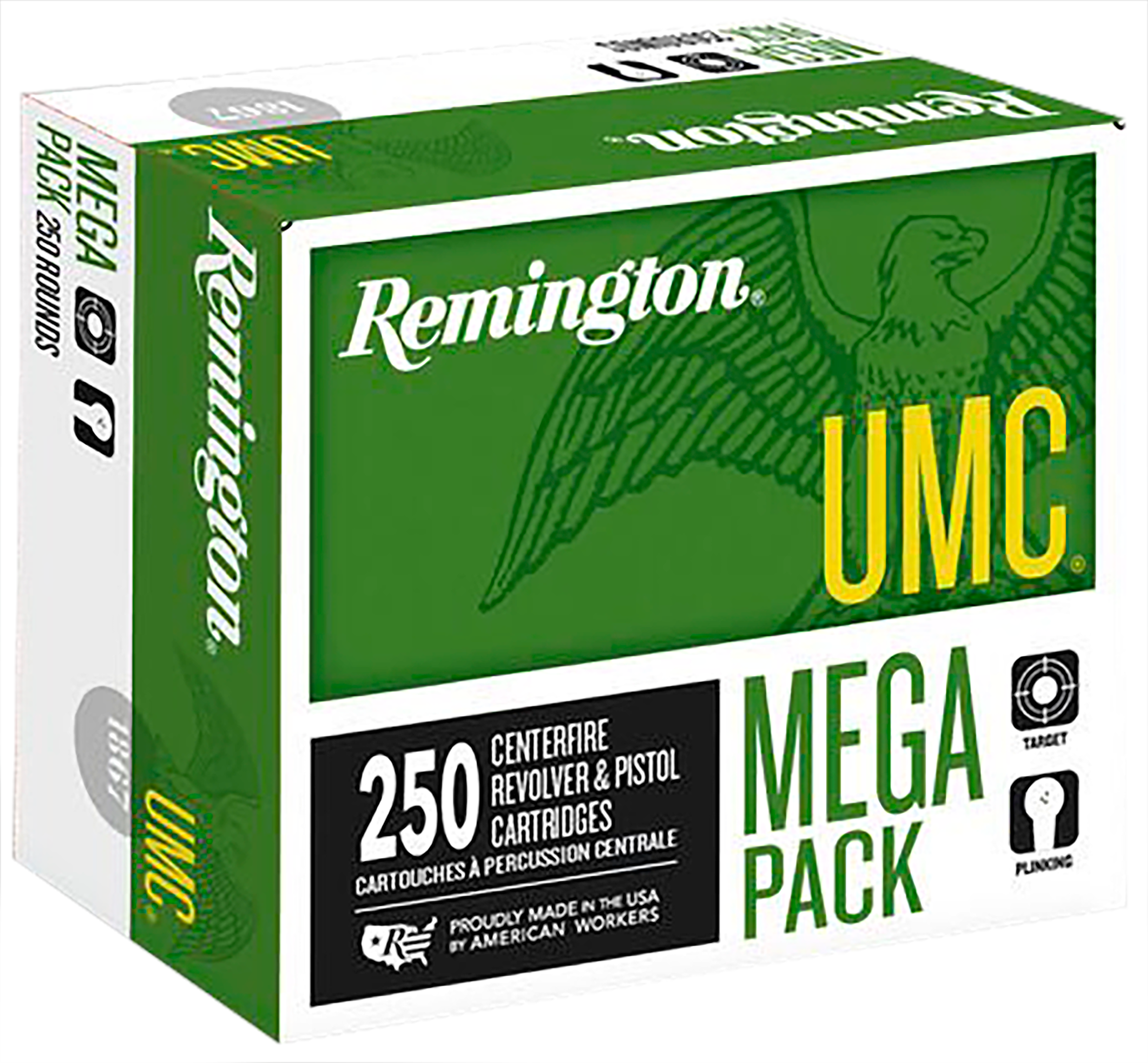 Remington Ammunition 23777 UMC Mega Pack 9mm Luger 115 gr FMJ250 Per Box/ 4 Cs