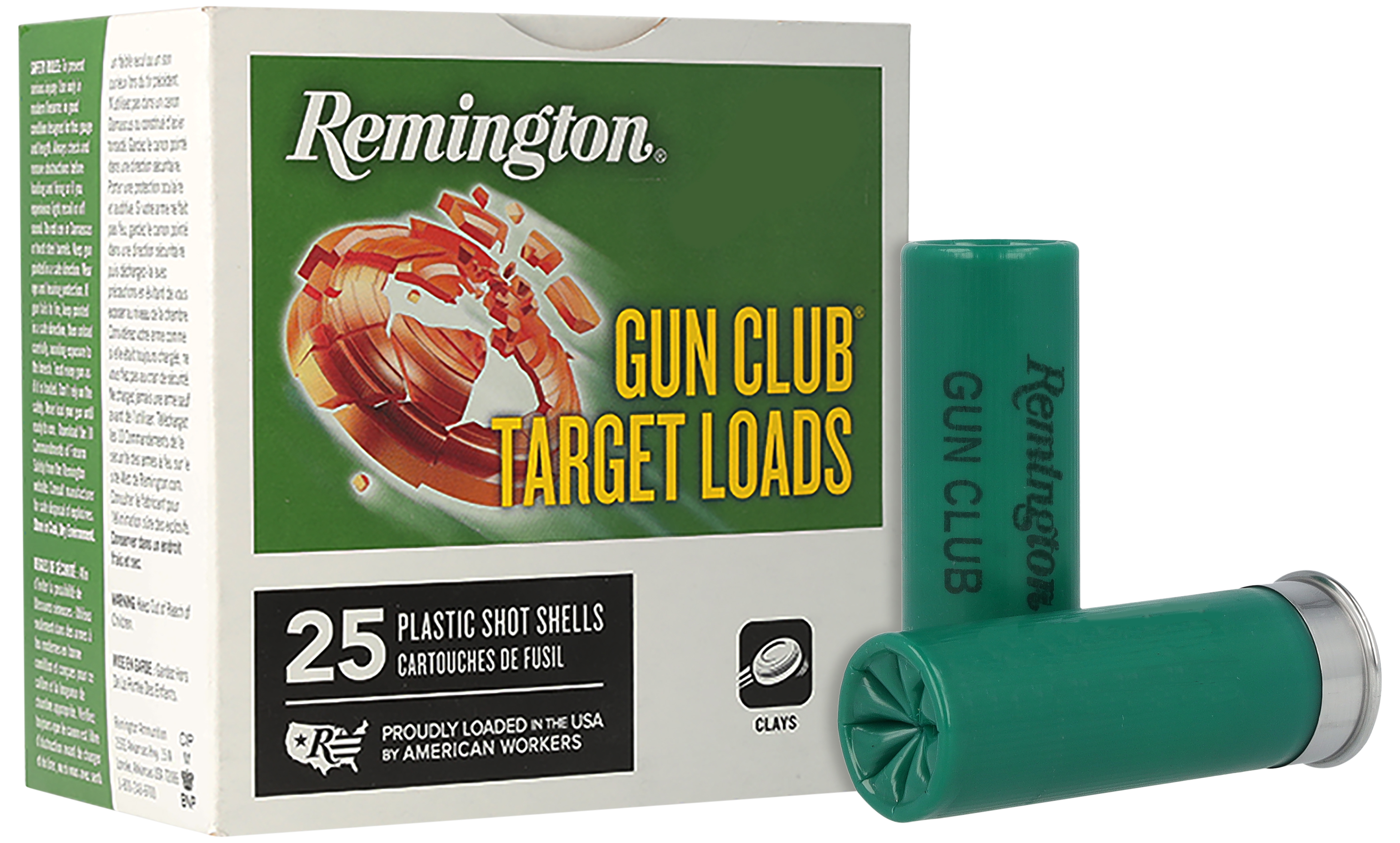 Remington Ammunition 20230 Gun Club Target Load 12 Gauge 2.75" 1 1/8 oz 8 Shot 25 Per Box/ 10 Cs