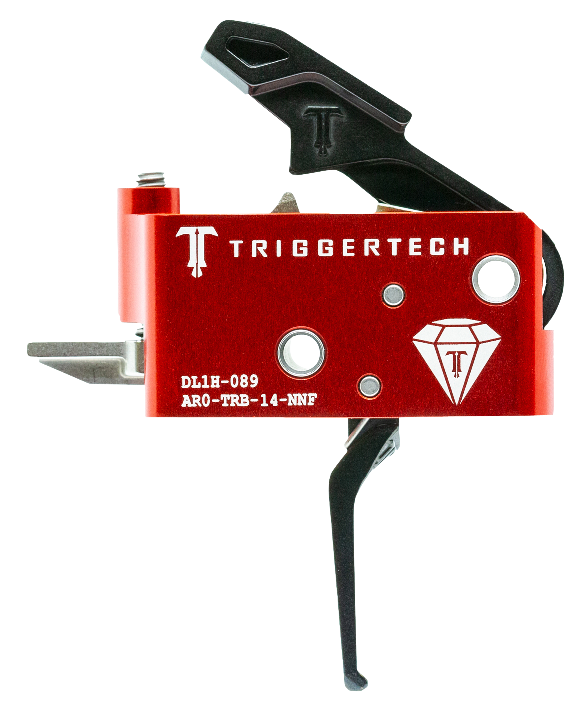 TriggerTech AR Diamond Trigger Group Flat Bow AR-15, LR-308 Two Stage Black