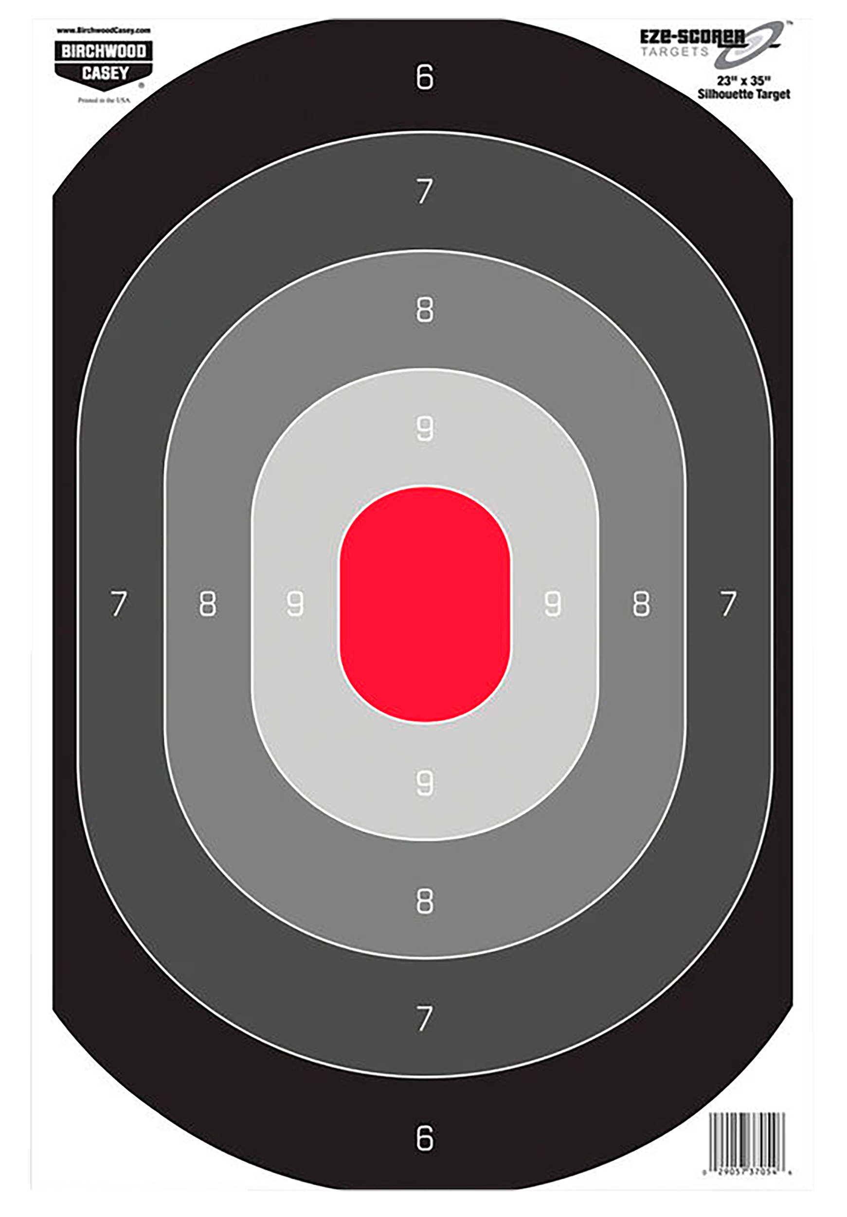 Birchwood Casey 37054 EZE-Scorer Silhouette Silhouette Paper Target 23" x 35" 100 Per Pkg
