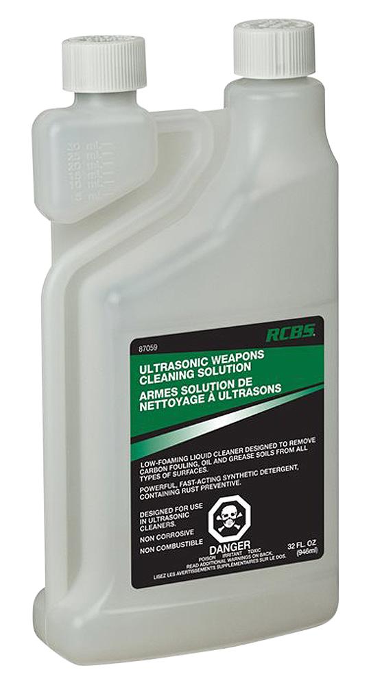 RCBS 87059 Ultrasonic Weapons Cleaning Solution Cleans, Lubricates, Protects 32 oz Bottle