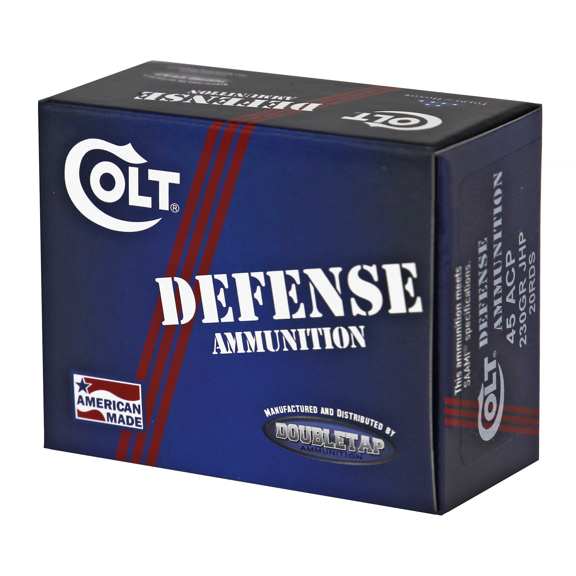 Colt Ammo 45A230CT Defense 45 ACP 230 GR JHP 20 Bx| 50 Cs