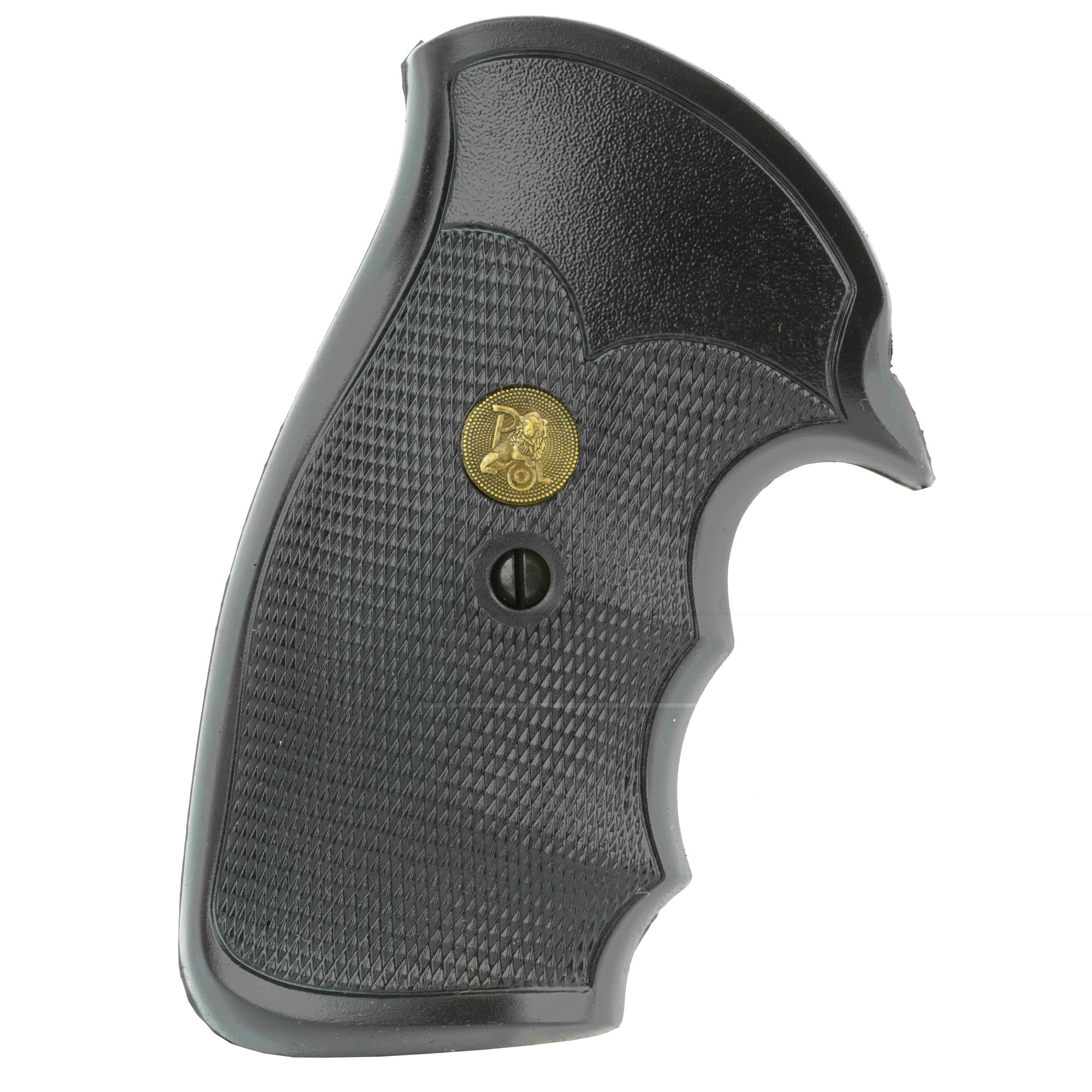 Pachmayr Gripper Grips with Finger Grooves S&W K, L-Frame Square Butt Rubber Black