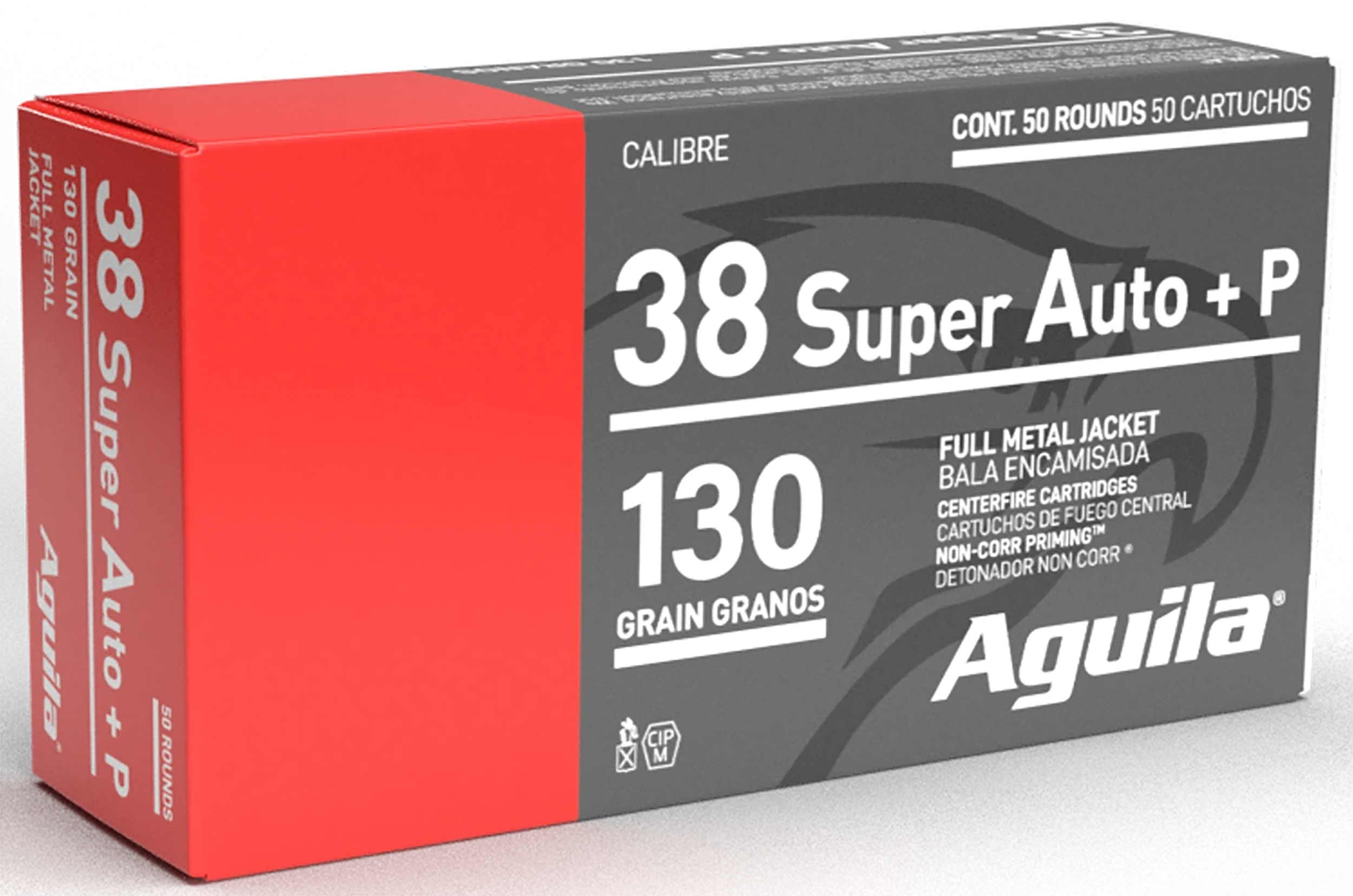 Aguila 1E382112 Target & Range Handgun 38 Super +P 130 gr FMJ50rd Bx