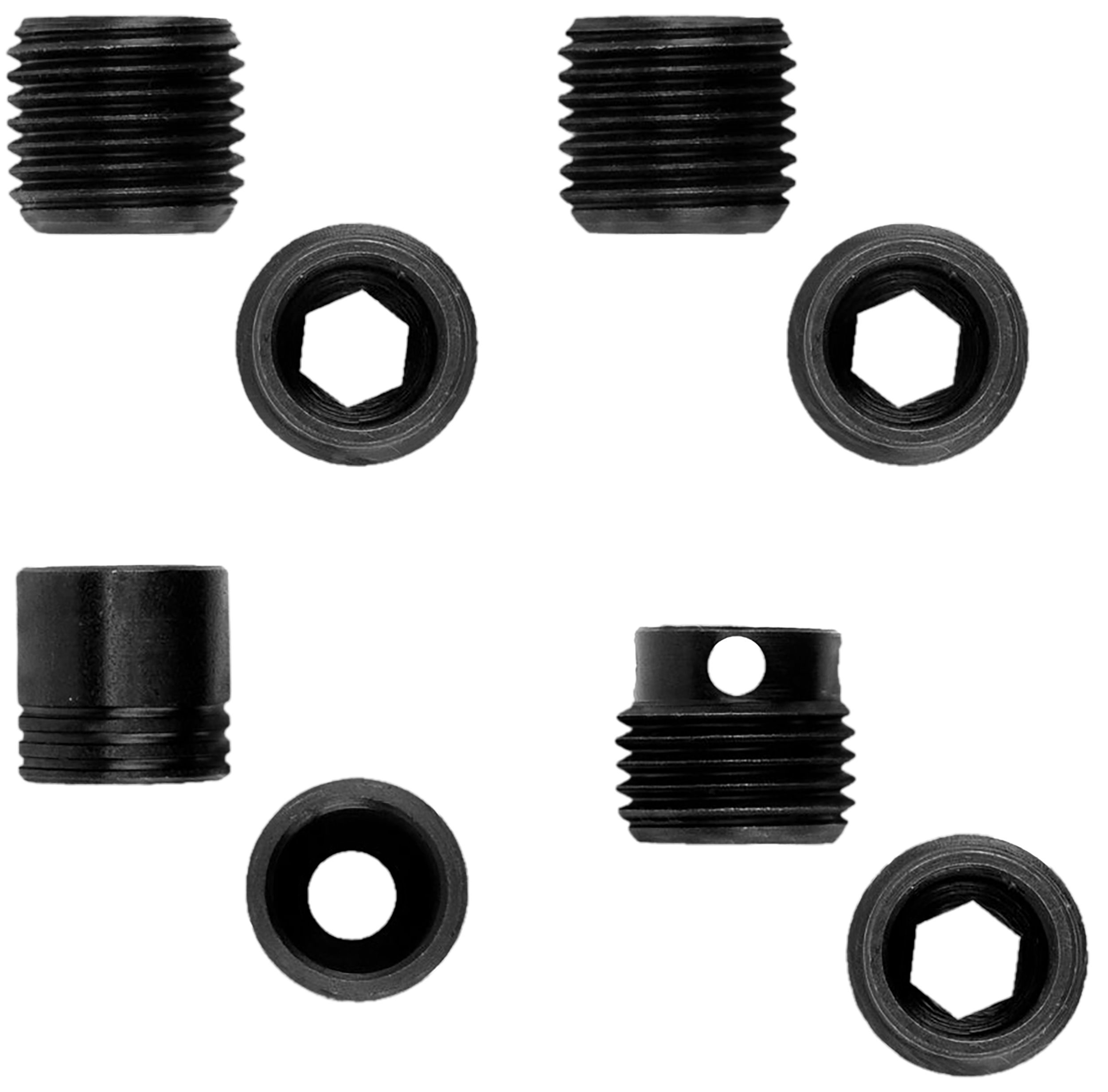 GrovTec Heavy Duty Push Button Sling Swivel Base Steel Black 2PK