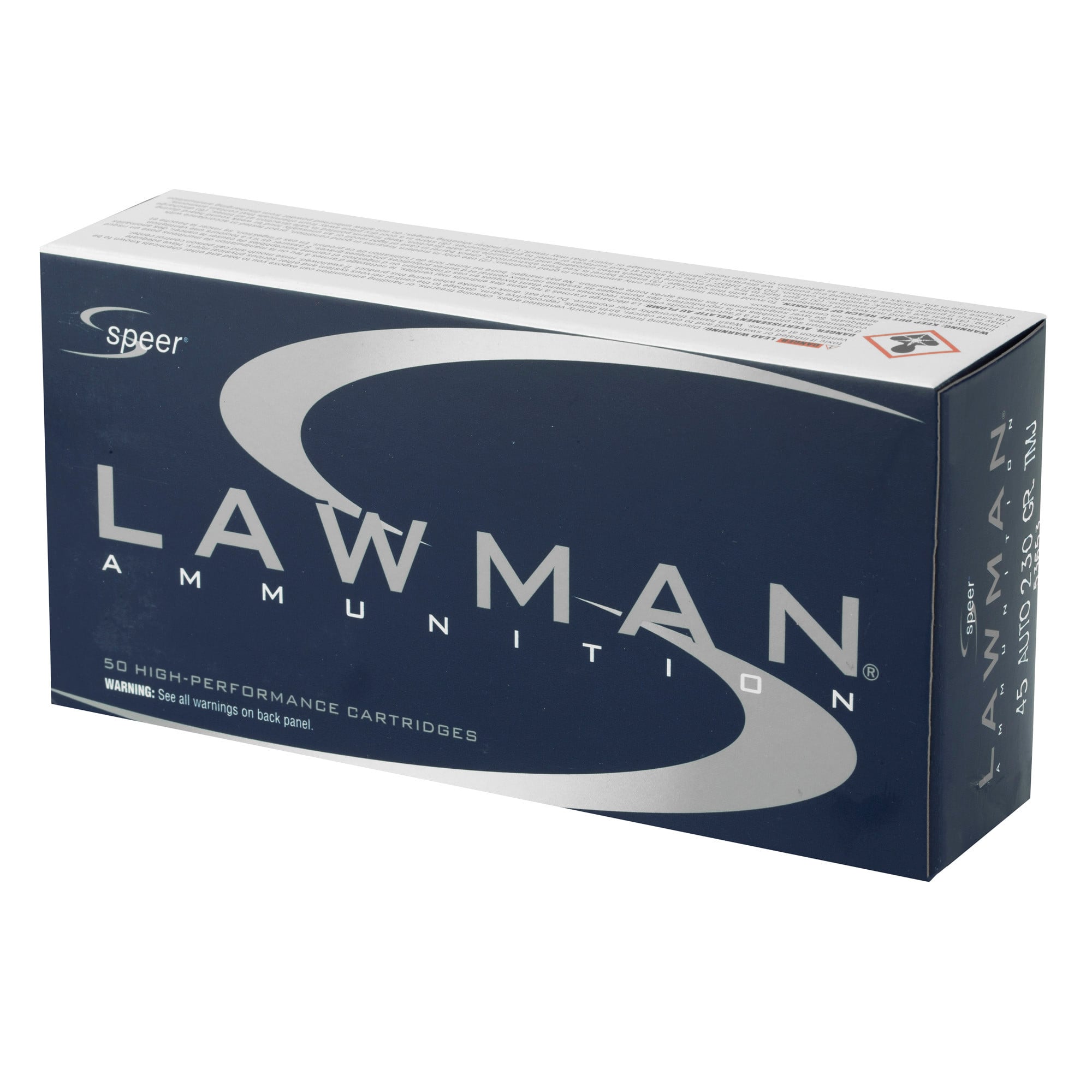 Speer Lawman Ammunition 45 ACP 230 Grain Full Metal Jacket