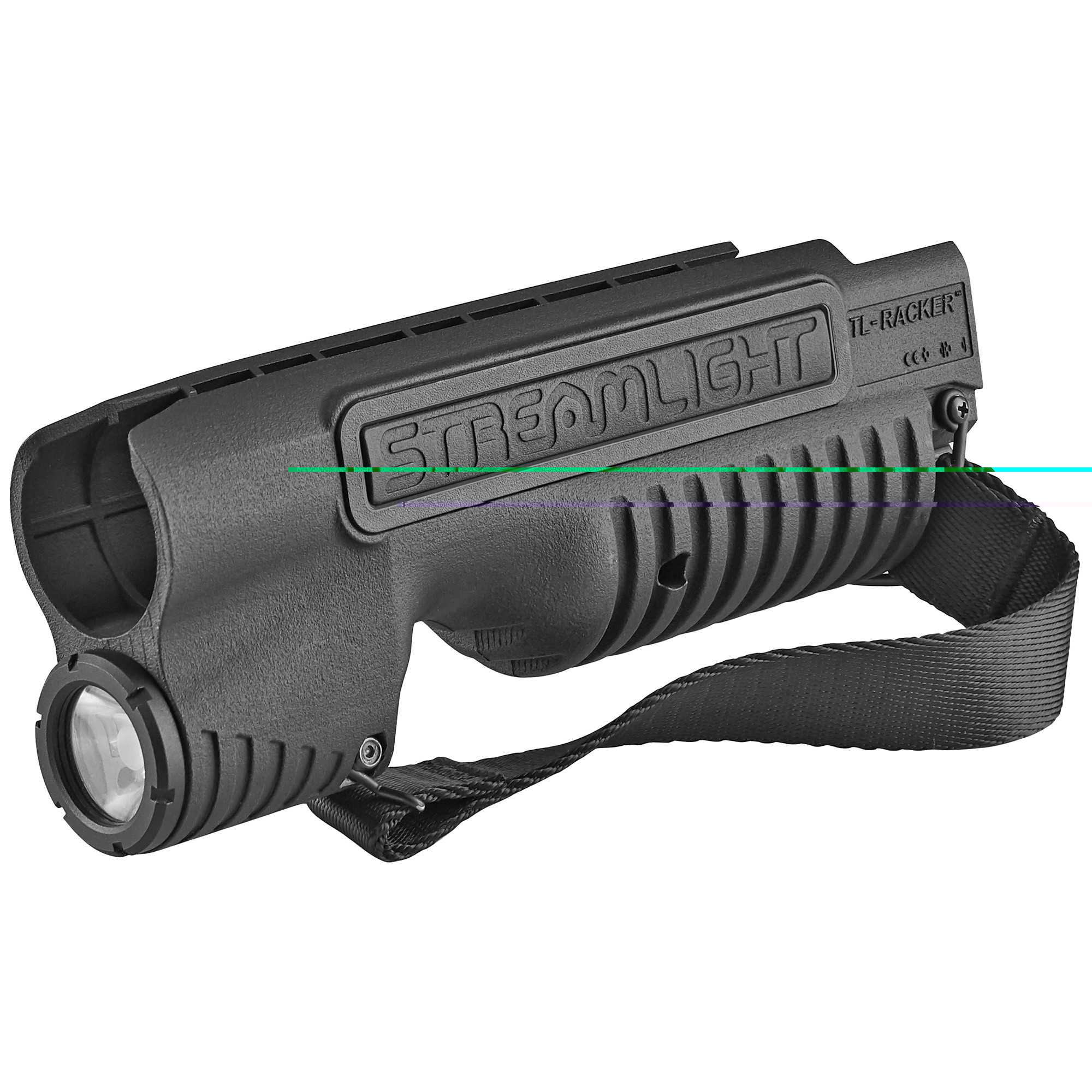 Streamlight 69602 TL-Racker Shotgun Forend Light Mossberg 500/590 Shockwave 1000 Lumens Output White 283 Meters Beam Matte Black Nylon