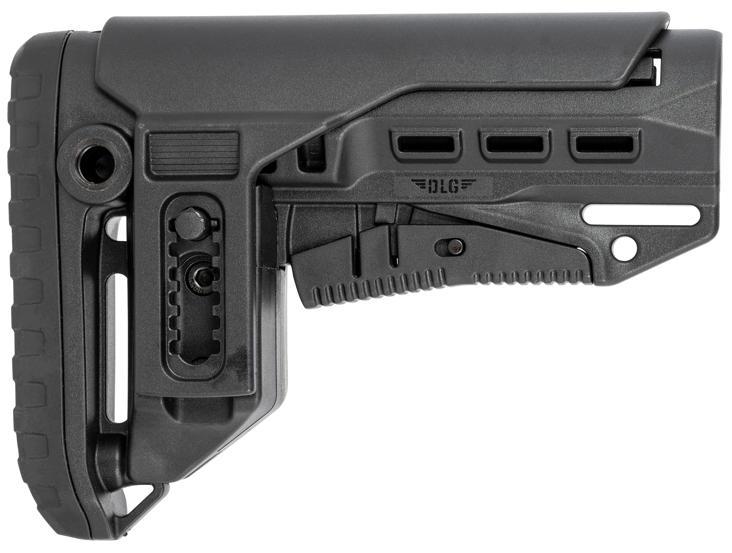 NcStar VG130052 Compact PCP52 Mil-Spec Stock Black Synthetic Collapsible with Adjustable Cheekpiece