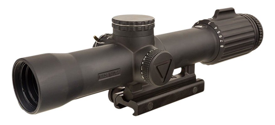 Trijicon 1-8x28 VCOG Rifle Scope Matte, Segmented Circle / Crosshair MRAD (Red)