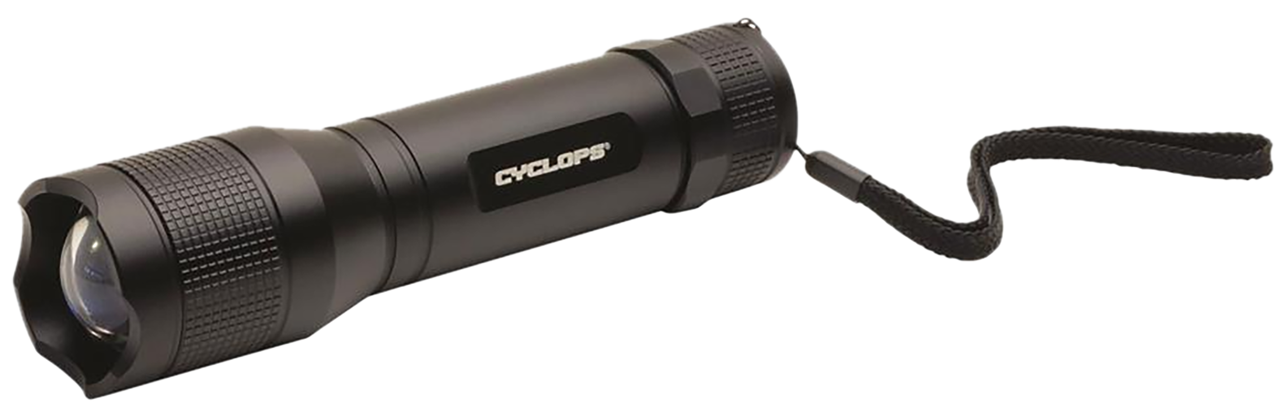 Cyclops TF-1500 Lumen Flashlight LED with 6 AA Batteries Aluminum Black