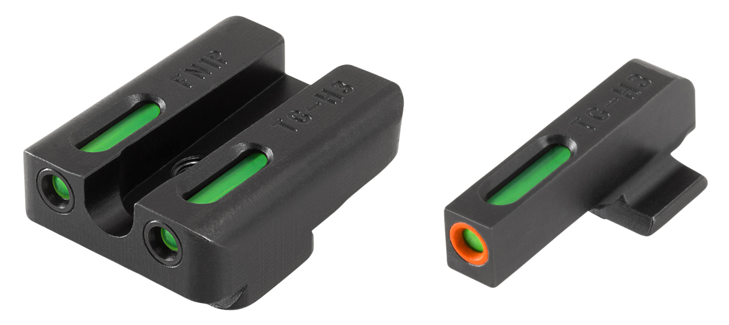 TRUGLO TFX Pro Sight Set FNX 9 Tritium / Fiber Optic Green with Orange Front Dot Outline