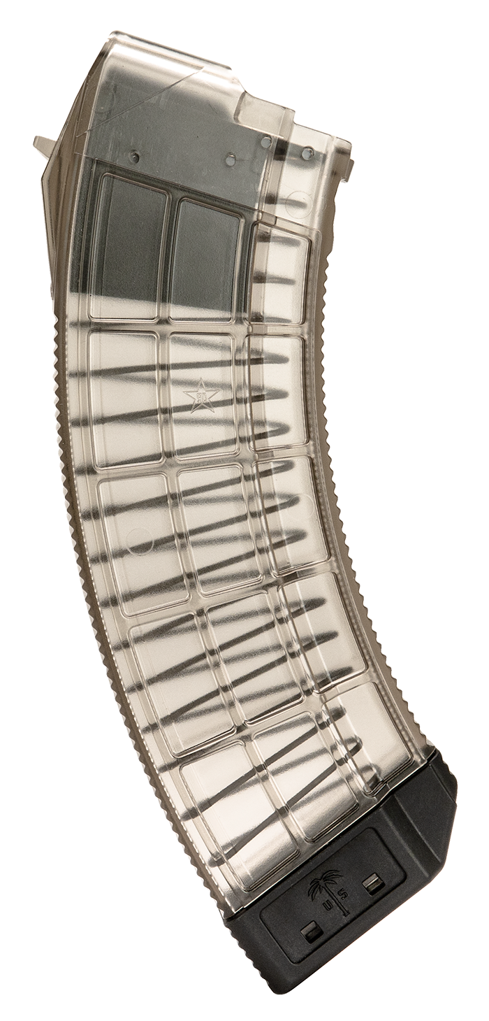 US Palm MA1119A Standard30rd 7.62x39mm For AK-47, Clear w/Flat Dark Earth Floor Plate