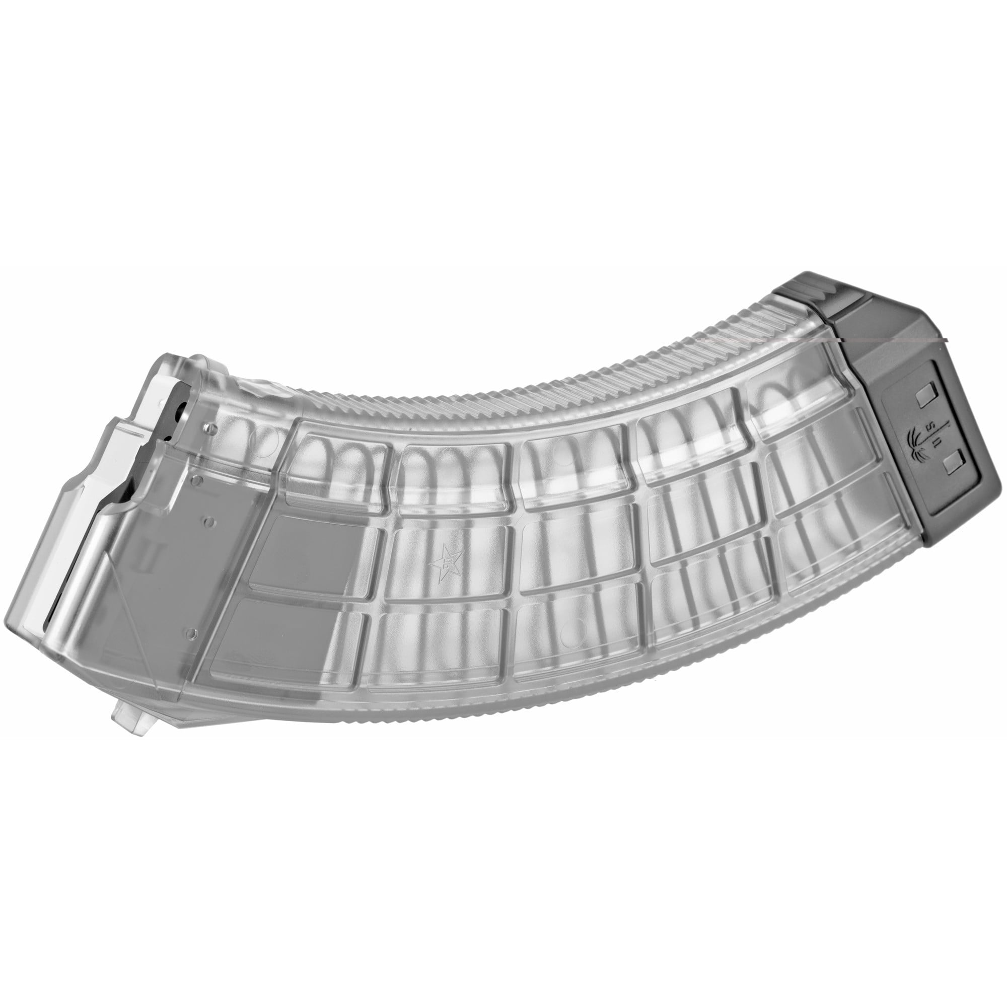 US Palm MA1119A Standard30rd 7.62x39mm For AK-47, Clear w/Flat Dark Earth Floor Plate