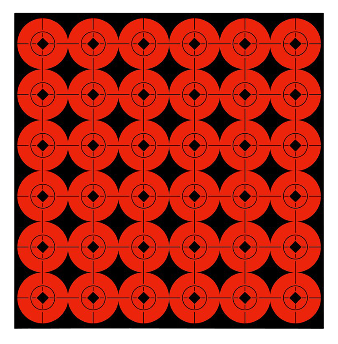 Birchwood Casey 33901 Target SpotsSelf-Adhesive Paper Black/Orange 1" Bullseye 360 Targets