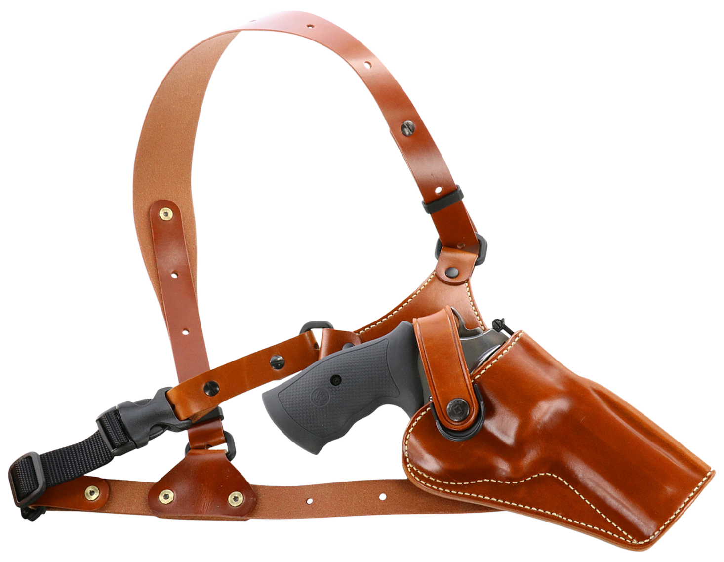 Galco GA194 Great AlaskanSize Fits Chest Up To 54" Tan Leather Shoulder/Torso Strap Fits Ruger RedHawk Fits Ruger GP100 Right Hand