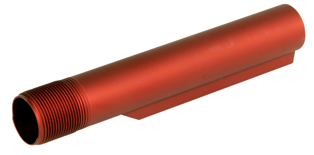 LBE Unlimited MBUF002RED Mil-Spec Buffer Tube6 Position AR-15 Red