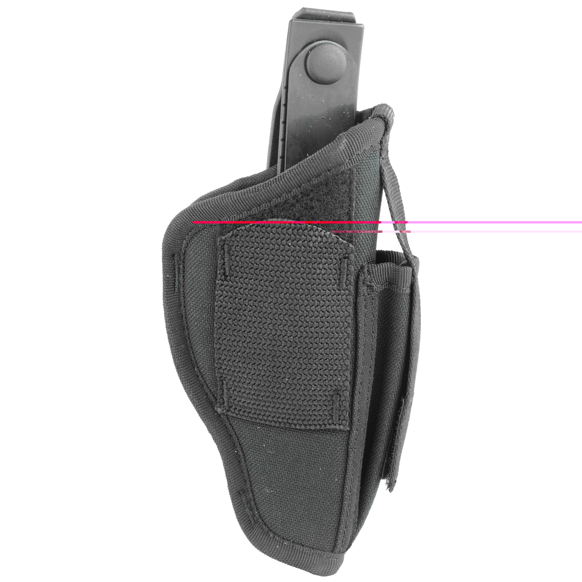 Uncle Mike's 70010 Sidekick Hip Holster IWB/OWB Size 01 Black Kodra Nylon Belt Clip Fits Medium Autos Fits 3-4" Barrel Belt 2.25" Wide Includes Adjustment Tool Ambidextrous