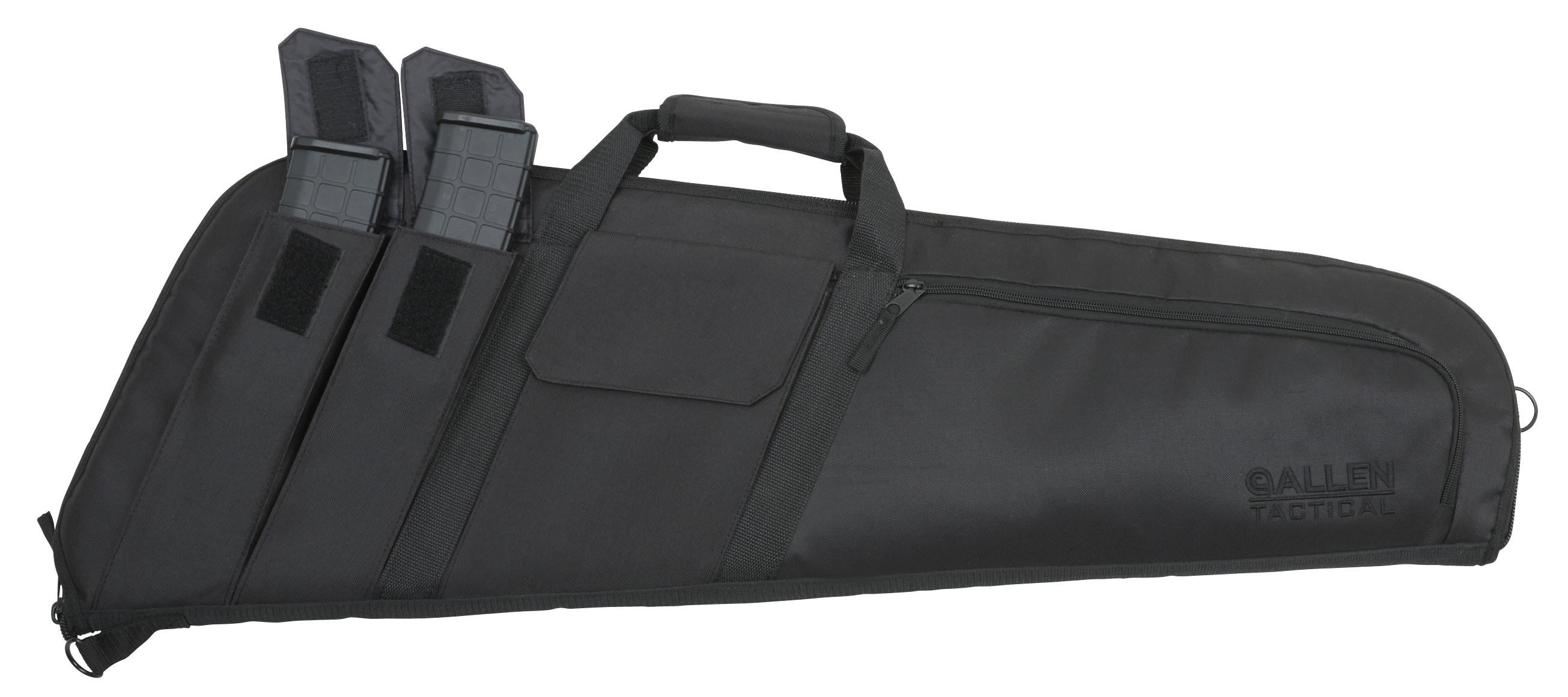 Tac Six 10902 Wedge Tactical Case made of Endura with Black Finish, Foam Padding, Knit Lining & Pockets for Rifles 36" L