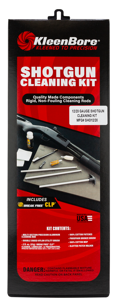 KleenBore SHO1220 Classic Cleaning Kit 12 / 20 Gauge Shotgun