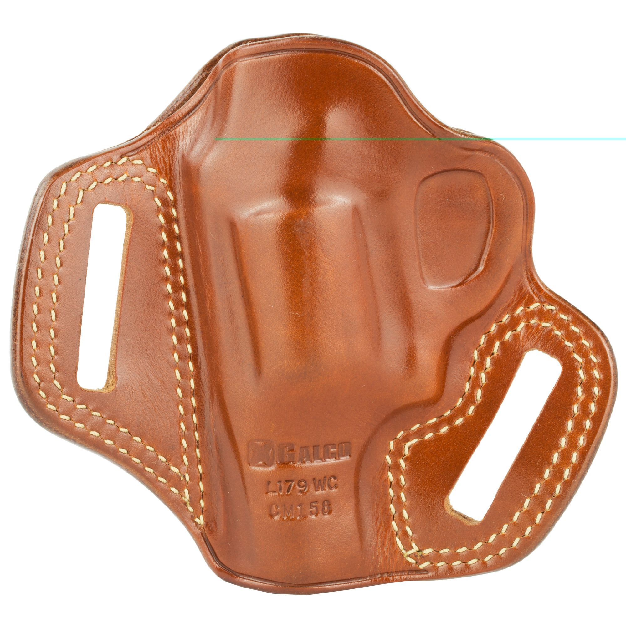 Galco CM158 Combat MasterOWB Tan Leather Belt Slide Fits S&W J Frame Fits Charter Arms Undercover Right Hand