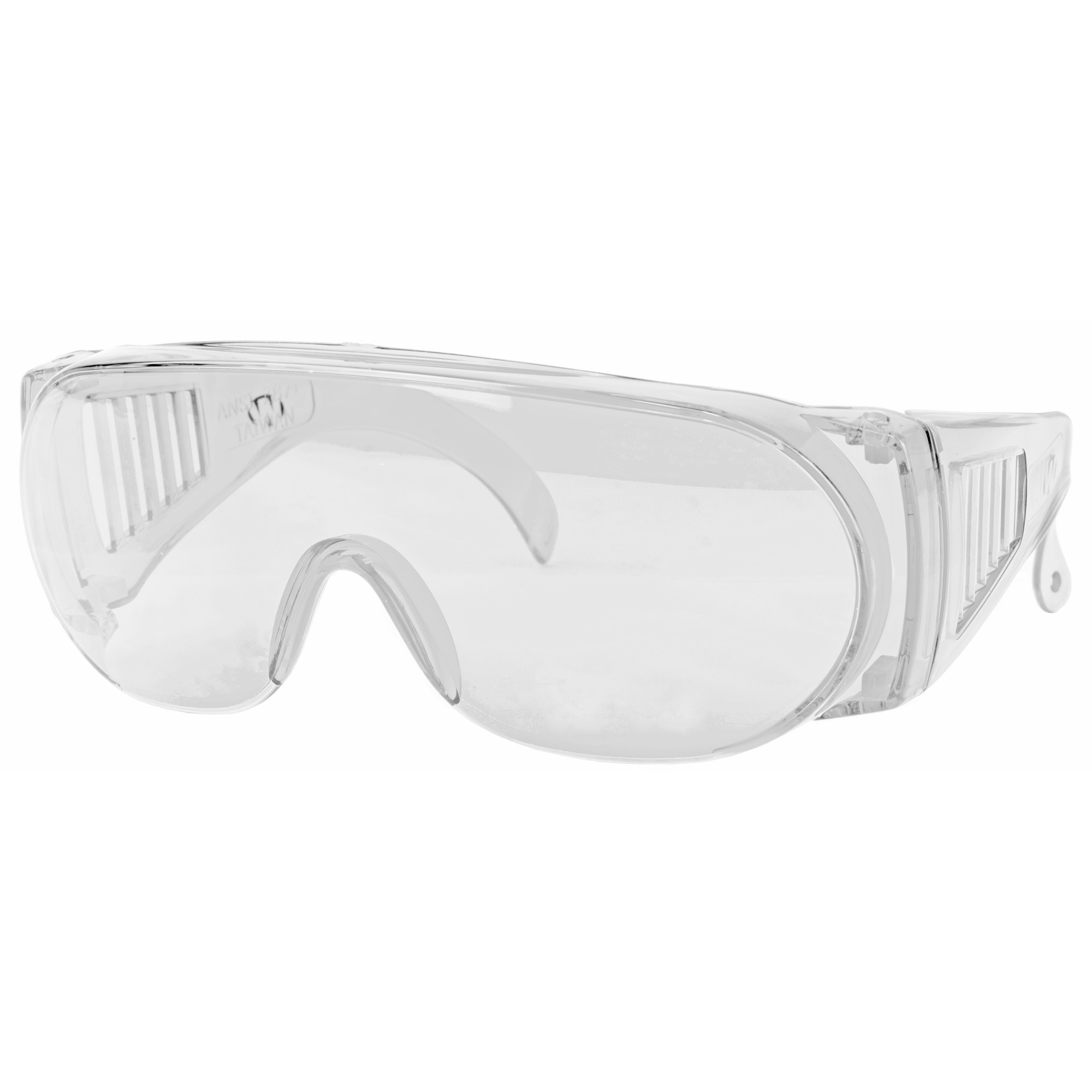 Walker's GWPFCSGLCLR Sport Glasses Full Coverage Adult Clear Lens Polycarbonate Clear Frame