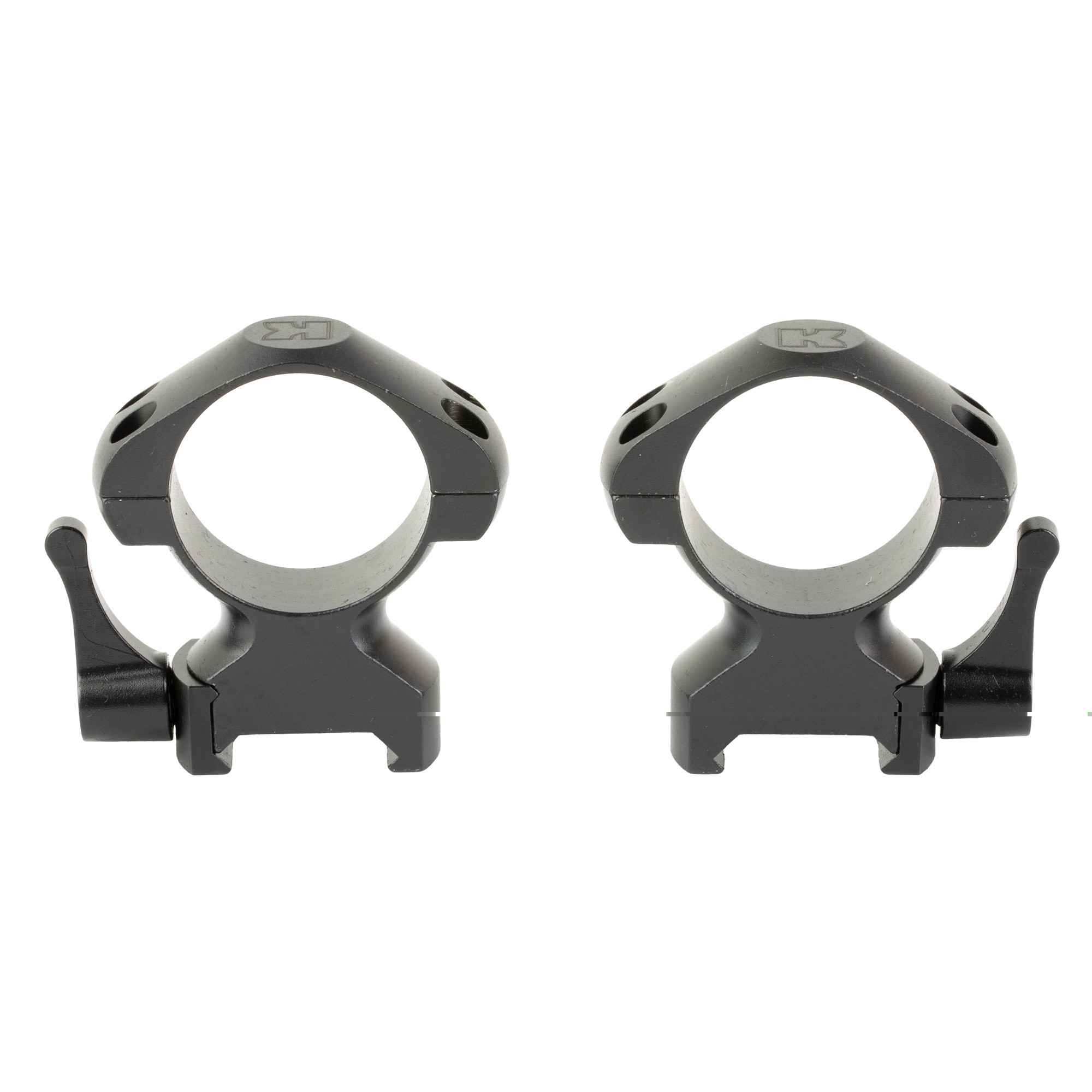 Konus 7409 Scope Ring Set Quick Release For Rifle Picatinny/Weaver High 30mm Tube Matte Black Steel