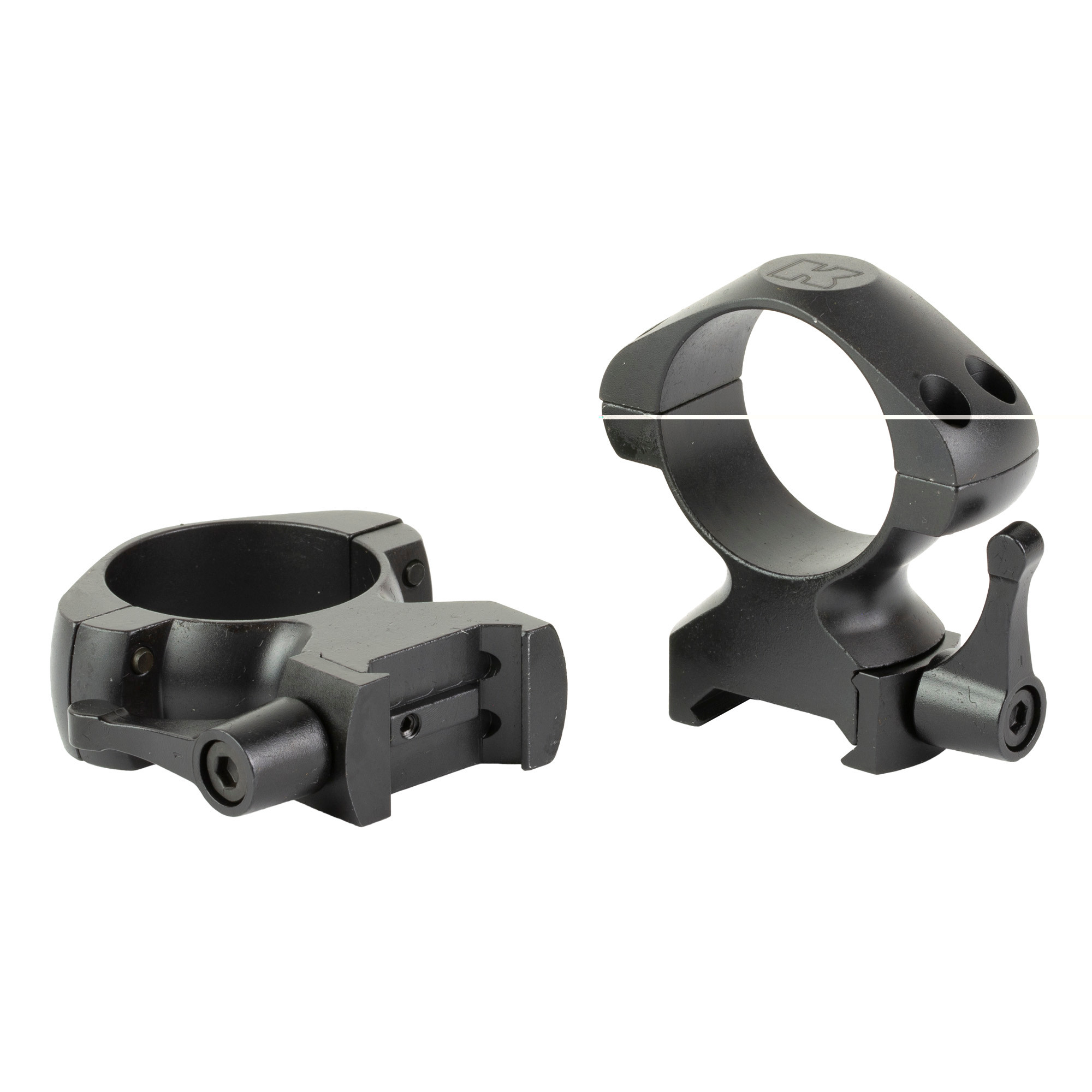 Konus 7409 Scope Ring Set Quick Release For Rifle Picatinny/Weaver High 30mm Tube Matte Black Steel