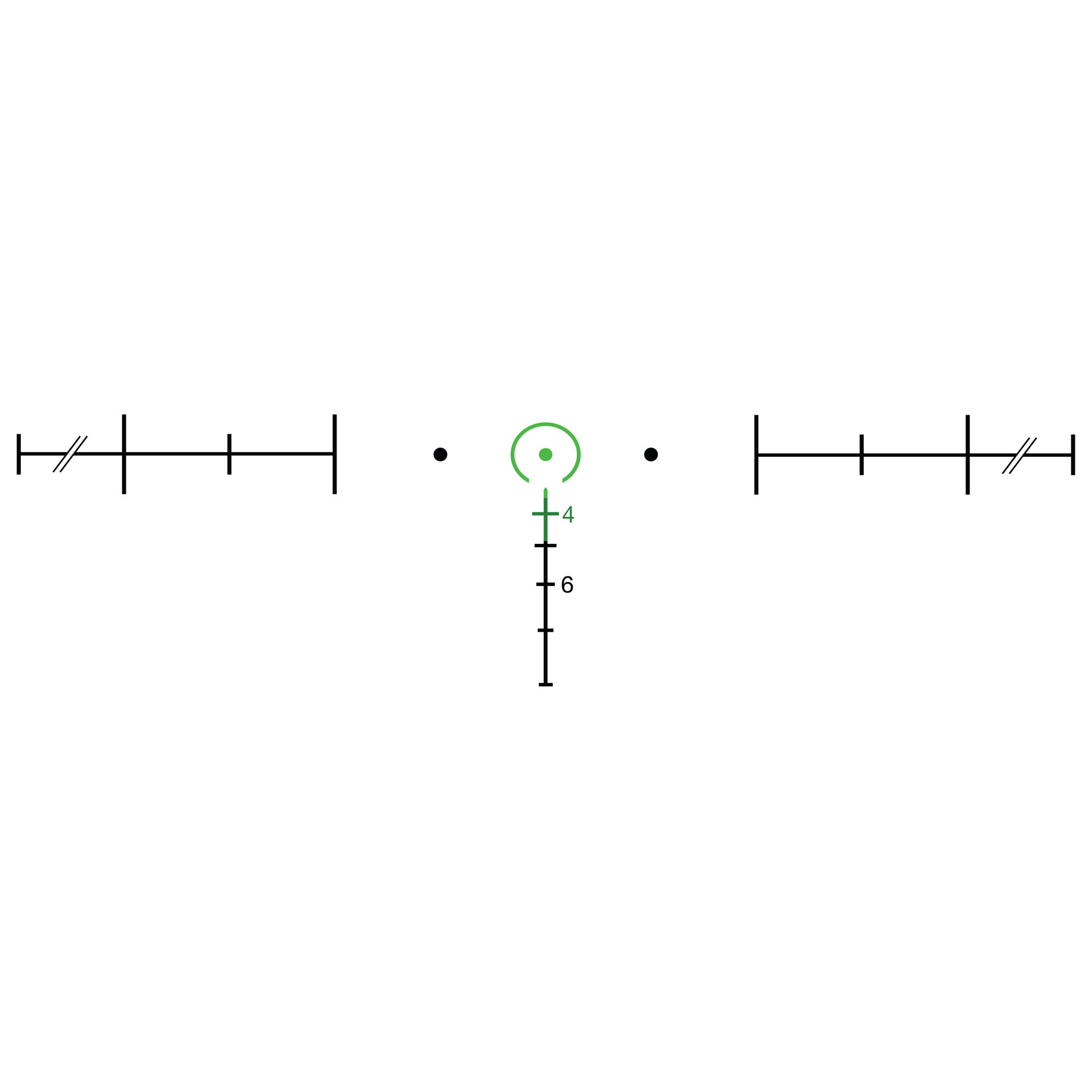 Trijicon 4x32 Acog Rifle Scope Matte, 6.8 Green Horseshoe/Dot, w/ Picatinny Adapter