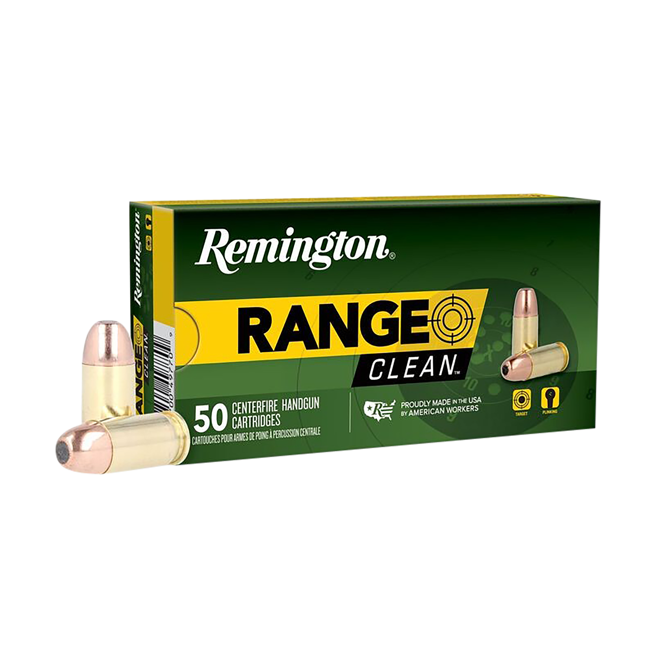Remington Ammunition 27683 Range Clean 380 ACP 95 gr Flat Nose Enclosed Base (FNEB) 50rd Bx
