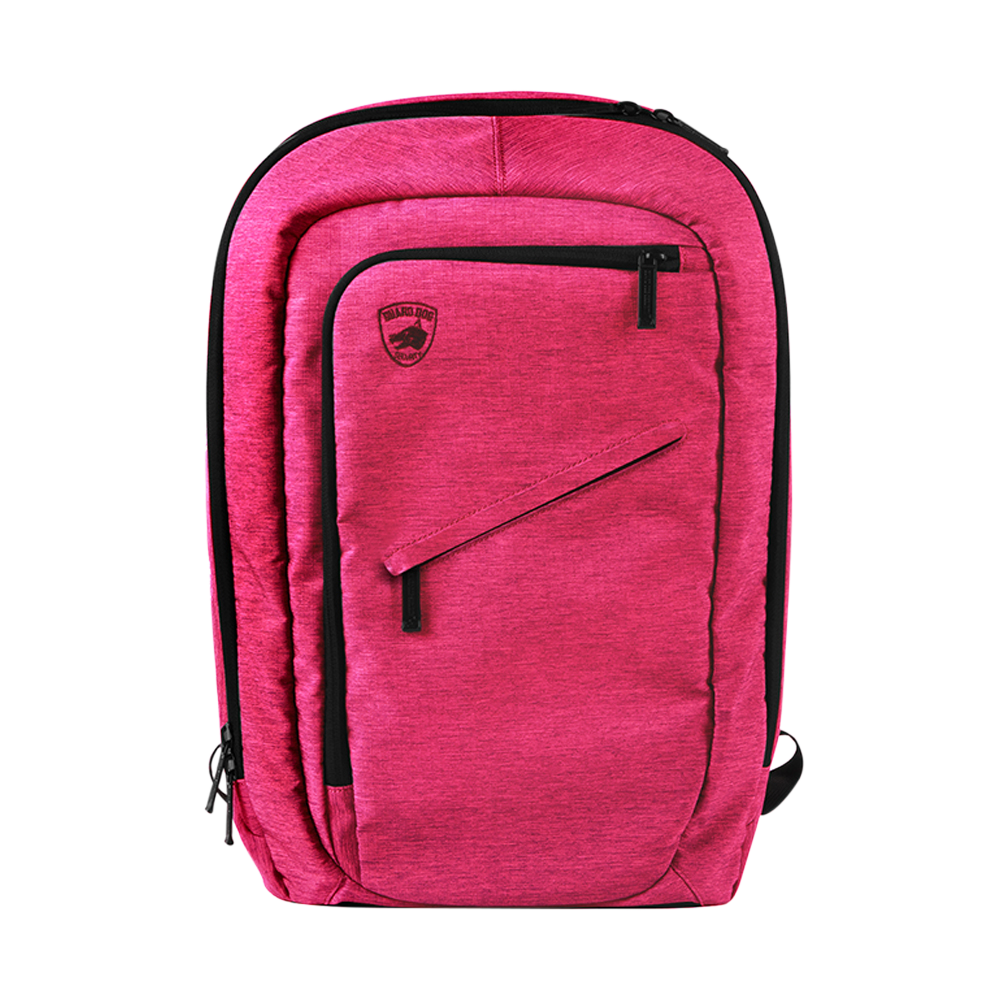 Guard Dog BPGDPS100PK Proshield Smart Bullet Proof Backpack Style with Pink Finish, RFID Compartment, Built-In Charging Bank, Over 20 Pockets & TSA Approved 19" H x 13.50" W x 8" D