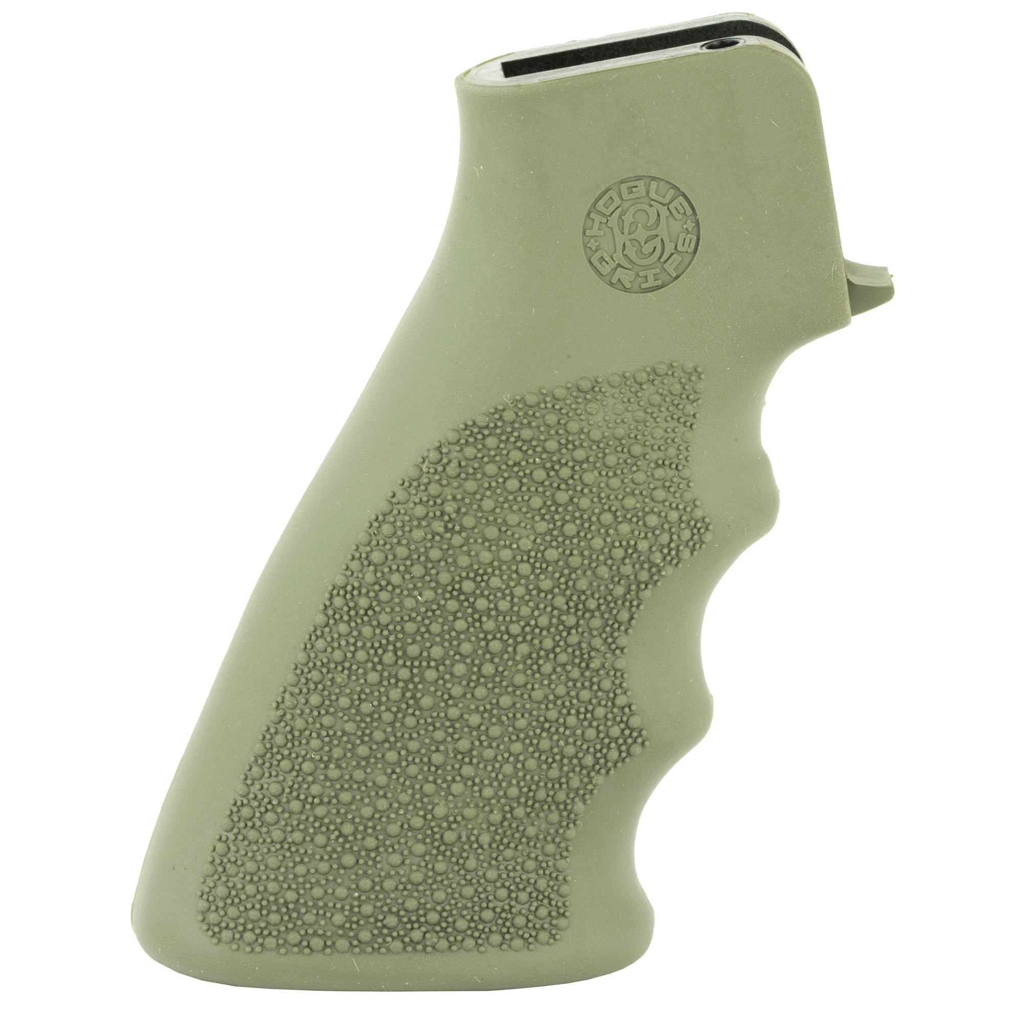 Hogue 15001 OverMolded Grip Cobblestone OD Green Rubber with Finger Grooves for AR-15, M16