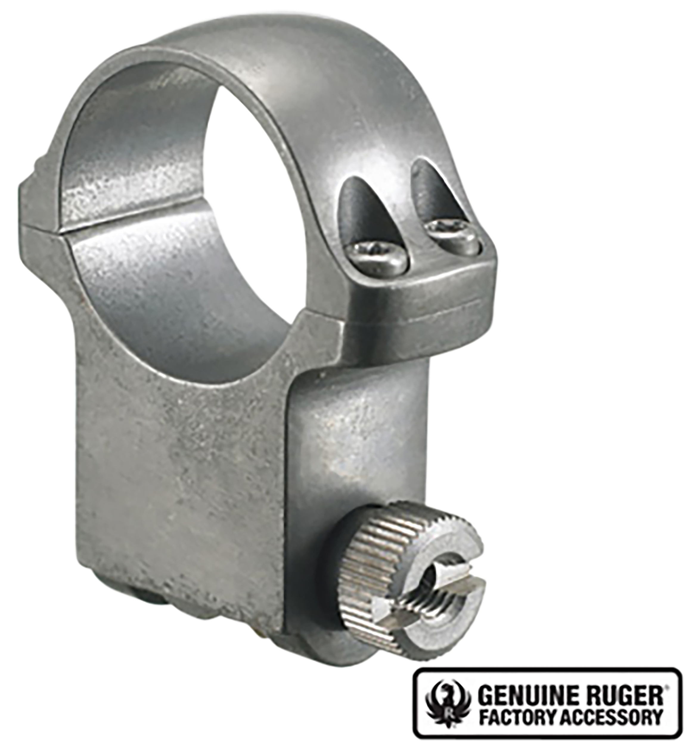 Ruger 90296 6KTG Scope Ring For Rifle M77 Hawkeye African Extra High 1" Tube Target Gray Stainless Steel
